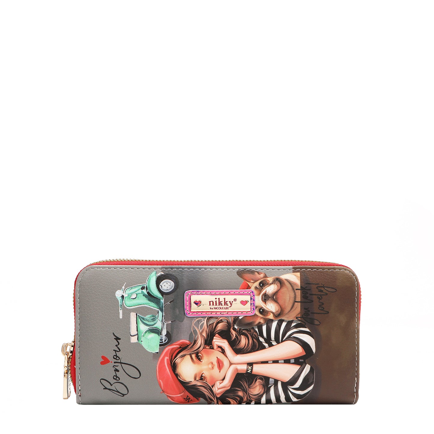 NIKKY DOUBLE ZIPPER WALLET V.2 - NK20376 ESSENCE OF YOU / EIFFEL DREAMS / MEANT TO LOVEYOU /  FAIRY TALE /  NOSTALGIA
