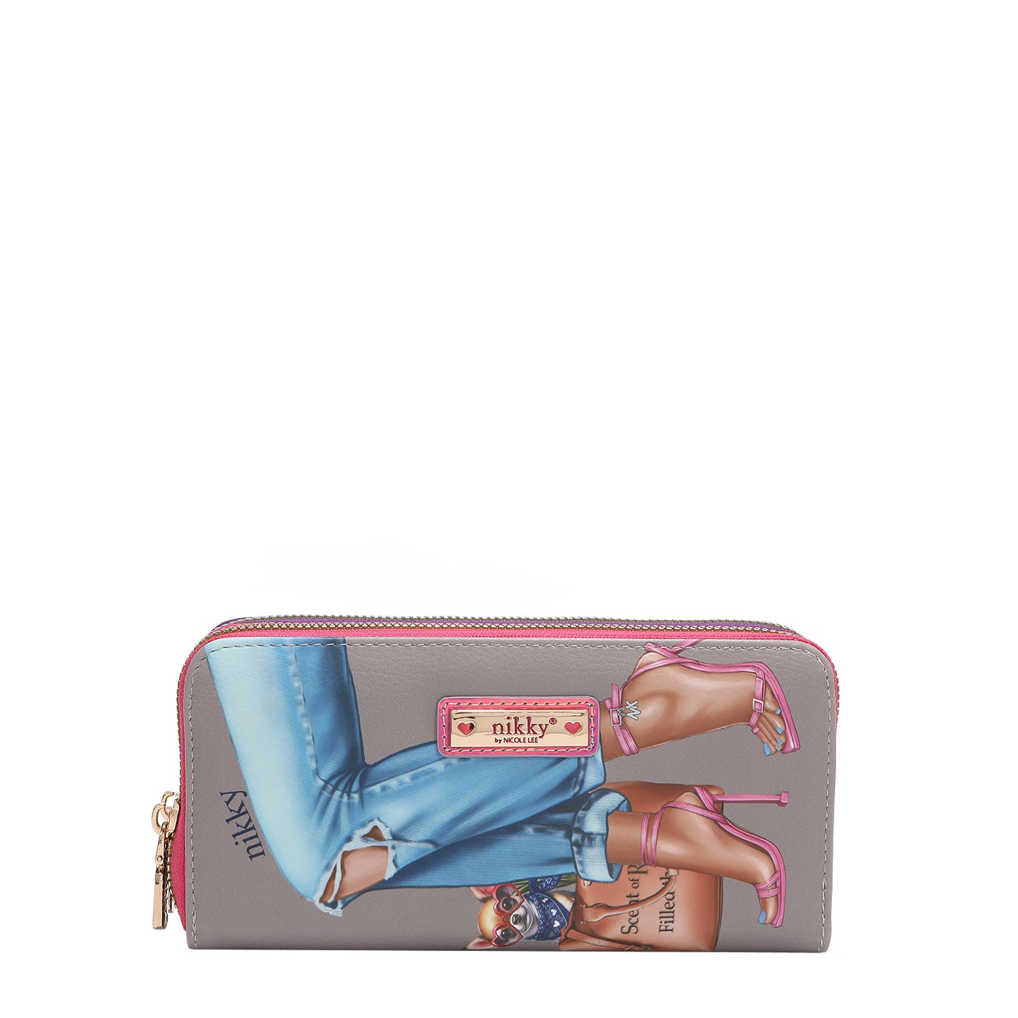 NIKKY DOUBLE ZIPPER WALLET V.2 - NK20376 ESSENCE OF YOU / EIFFEL DREAMS / MEANT TO LOVEYOU /  FAIRY TALE /  NOSTALGIA