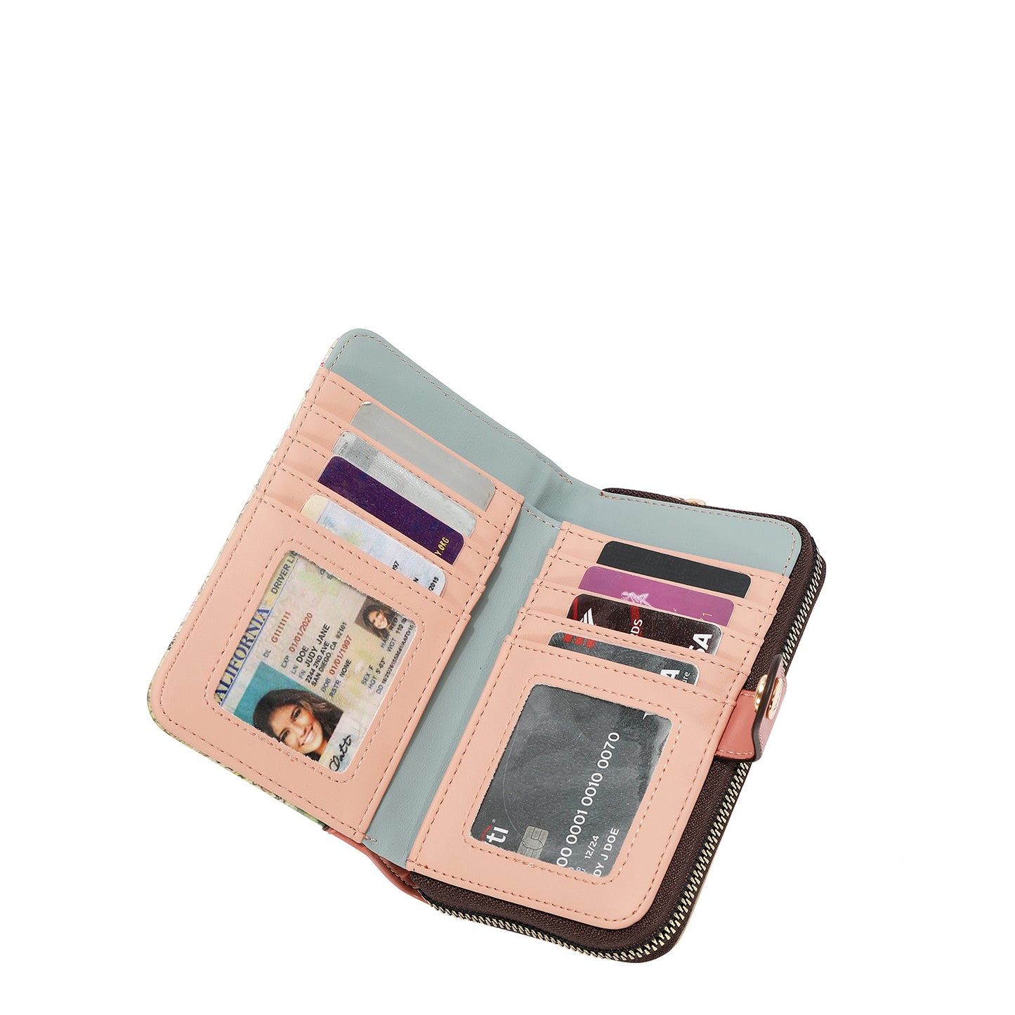 COMPACT WALLET - NK22522 CHERRY LIPS BLACK /SWEET GIRL / ESSENCE OF YOU / EIFFEL DREAMS / MEANT TO LOVE YOU / FAIRY TALE / NOSTALGIA
