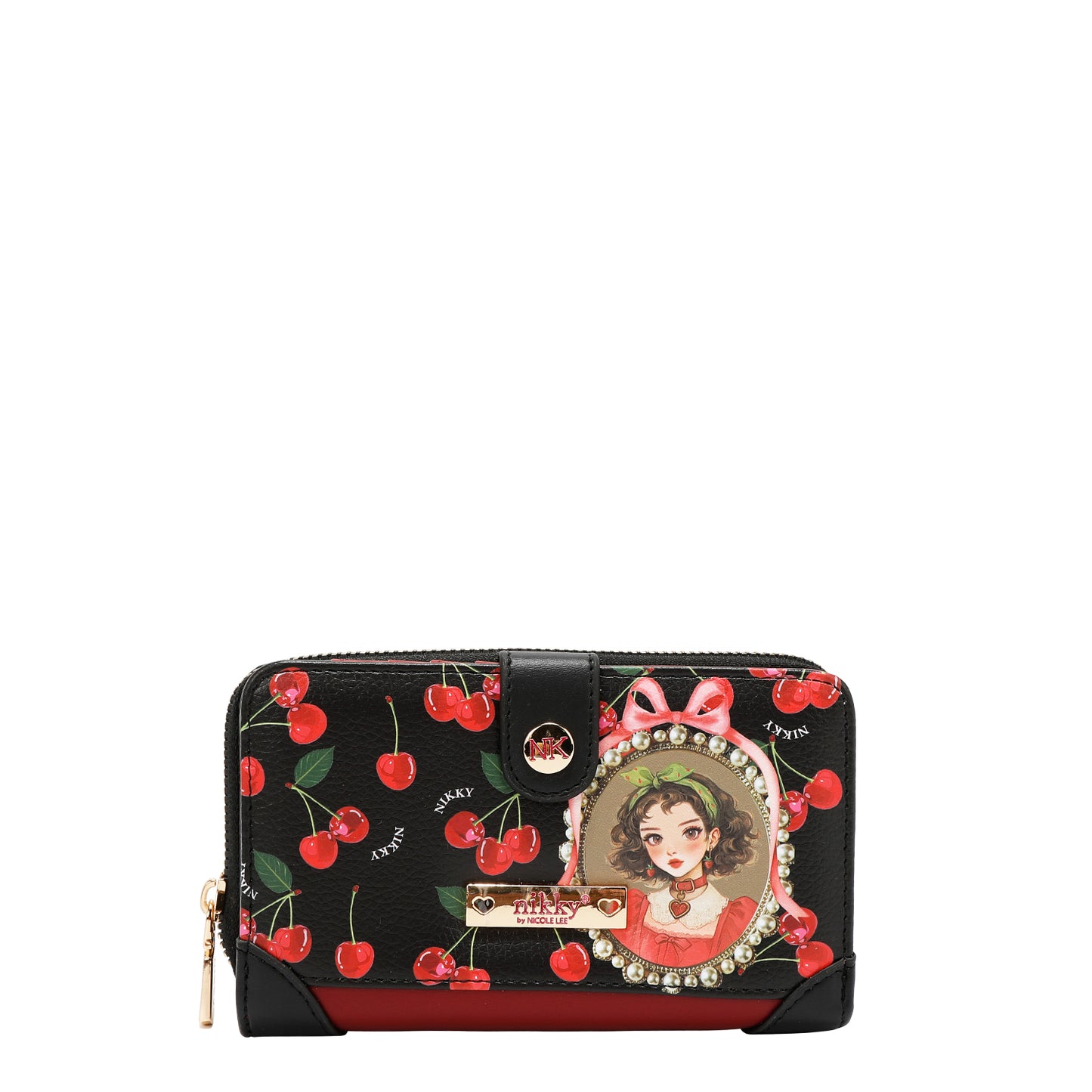 COMPACT WALLET - NK22522 CHERRY LIPS BLACK /SWEET GIRL / ESSENCE OF YOU / EIFFEL DREAMS / MEANT TO LOVE YOU / FAIRY TALE / NOSTALGIA