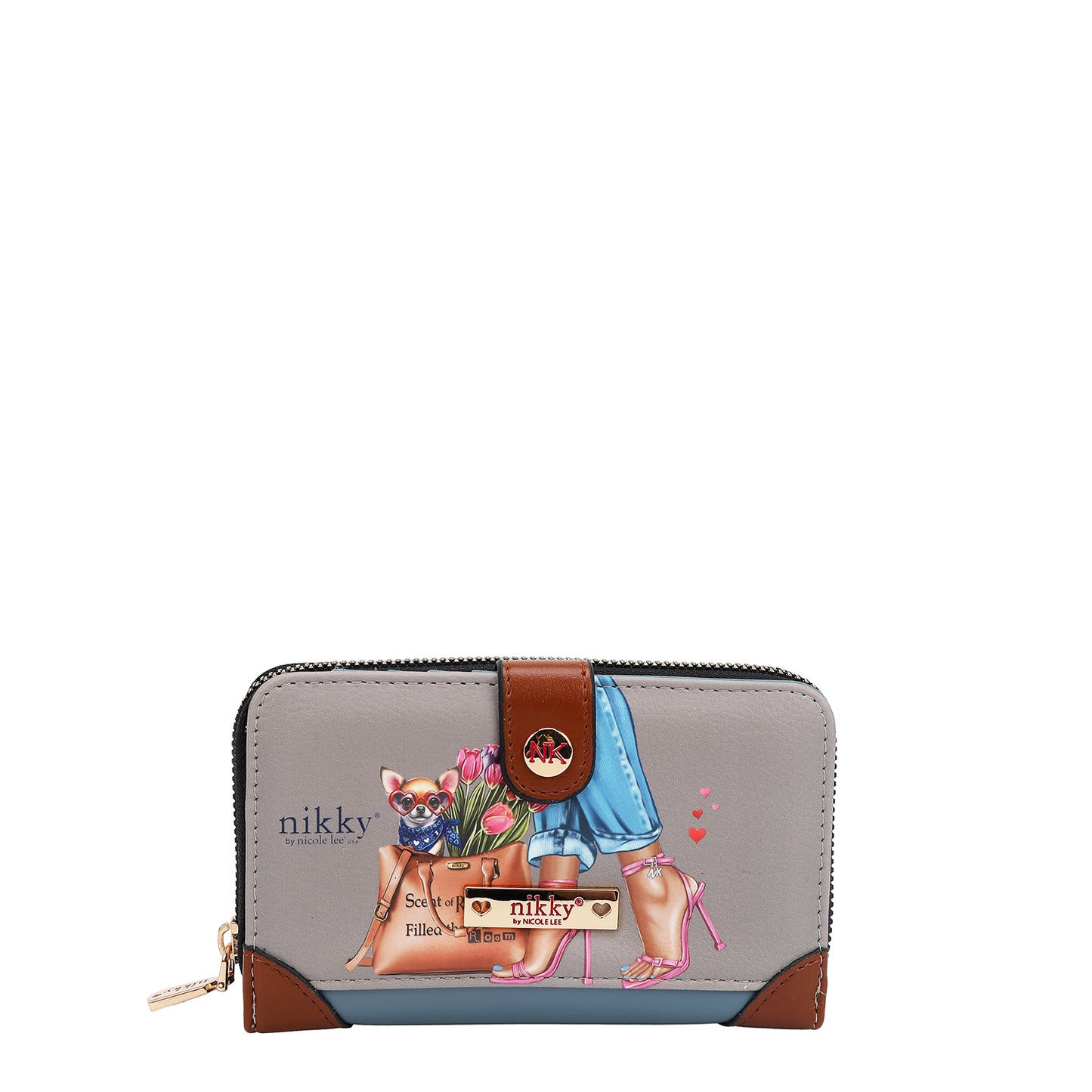 COMPACT WALLET - NK22522 CHERRY LIPS BLACK /SWEET GIRL / ESSENCE OF YOU / EIFFEL DREAMS / MEANT TO LOVE YOU / FAIRY TALE / NOSTALGIA