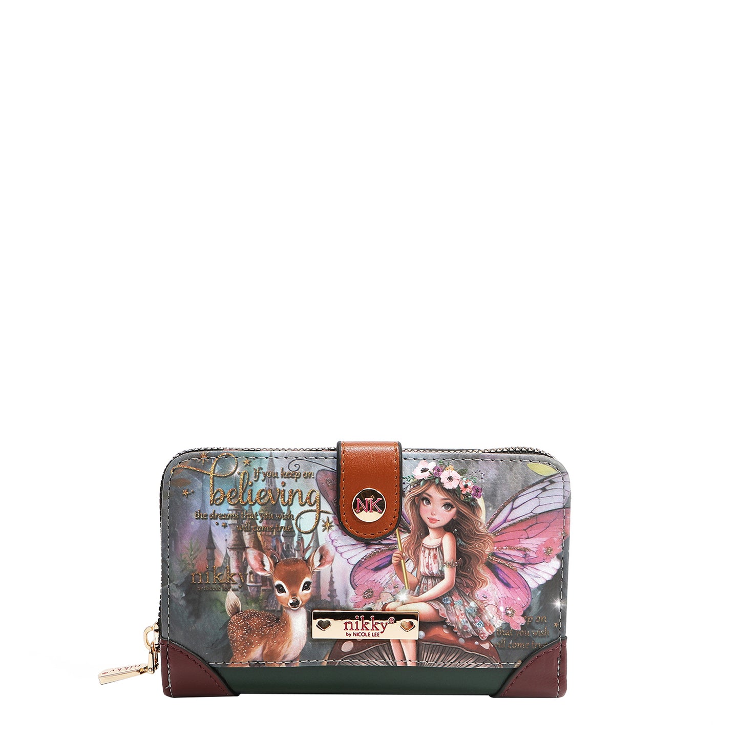 COMPACT WALLET - NK22522 CHERRY LIPS BLACK /SWEET GIRL / ESSENCE OF YOU / EIFFEL DREAMS / MEANT TO LOVE YOU / FAIRY TALE / NOSTALGIA