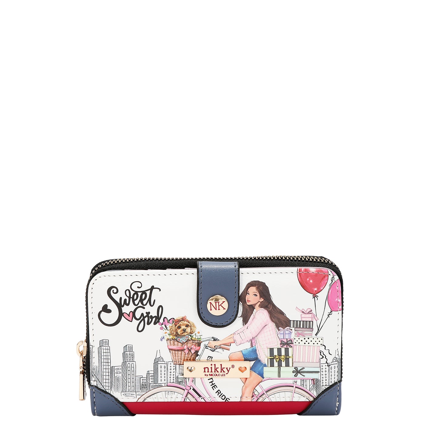 COMPACT WALLET - NK22522 CHERRY LIPS BLACK /SWEET GIRL / ESSENCE OF YOU / EIFFEL DREAMS / MEANT TO LOVE YOU / FAIRY TALE / NOSTALGIA
