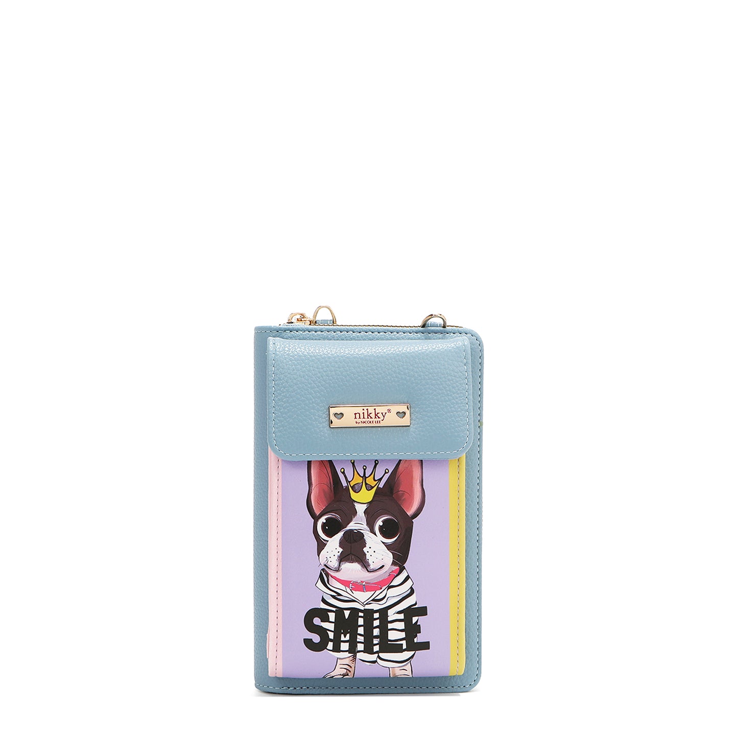 NIKKY PHONE/WALLET CROSSBODY BAG - NK24002 ESSENCE OF YOU / EIFFEL DREAMS / NOSTALGIA / FAIRY TALE / I LIVE TO TRAVEL / TRIO / FLOWER DAY / URBAN COFFEE DREAM                    MEANT TO LOVE YOU /  FAIRY TALE /