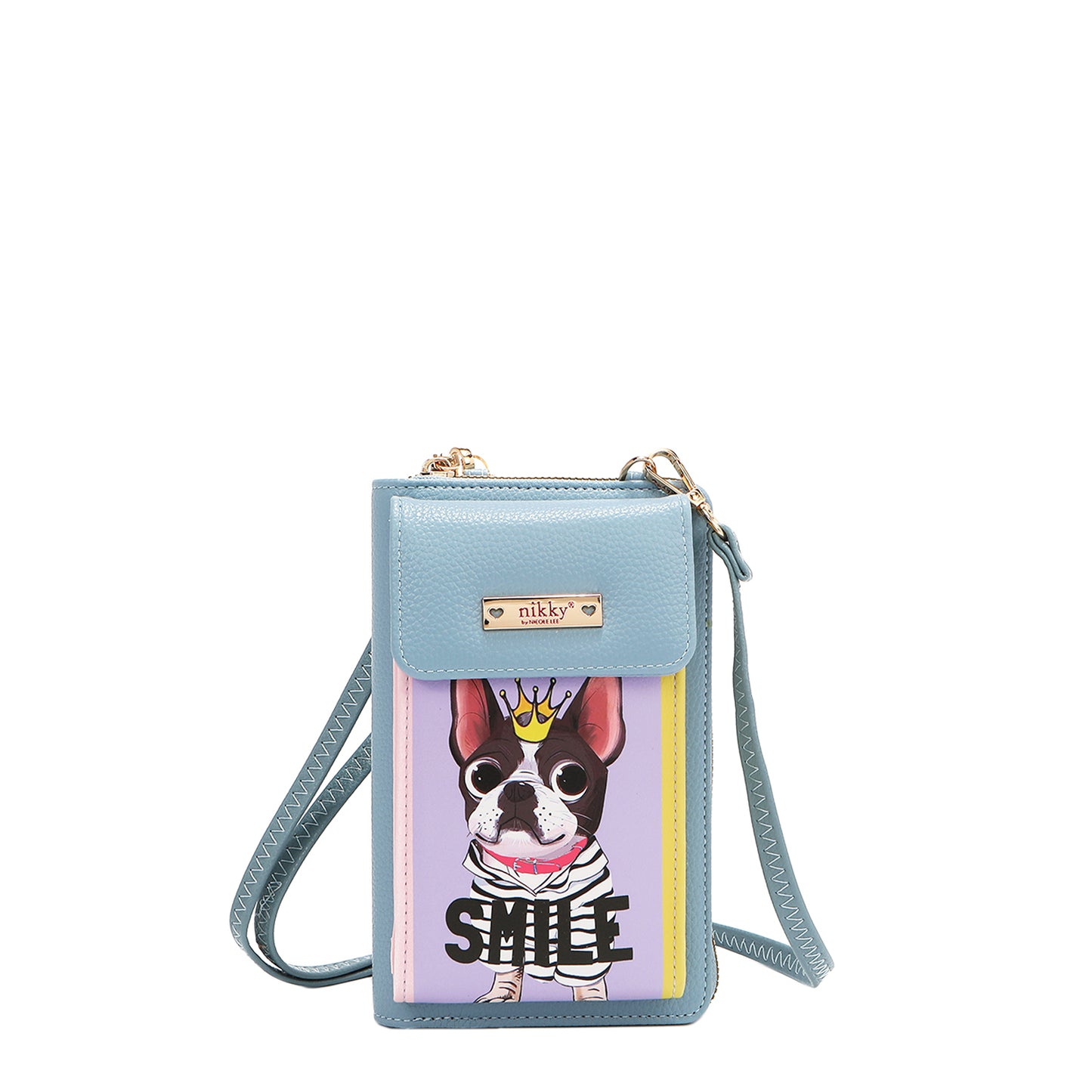 NIKKY PHONE/WALLET CROSSBODY BAG - NK24002 ESSENCE OF YOU / EIFFEL DREAMS / NOSTALGIA / FAIRY TALE / I LIVE TO TRAVEL / TRIO / FLOWER DAY / URBAN COFFEE DREAM                    MEANT TO LOVE YOU /  FAIRY TALE /