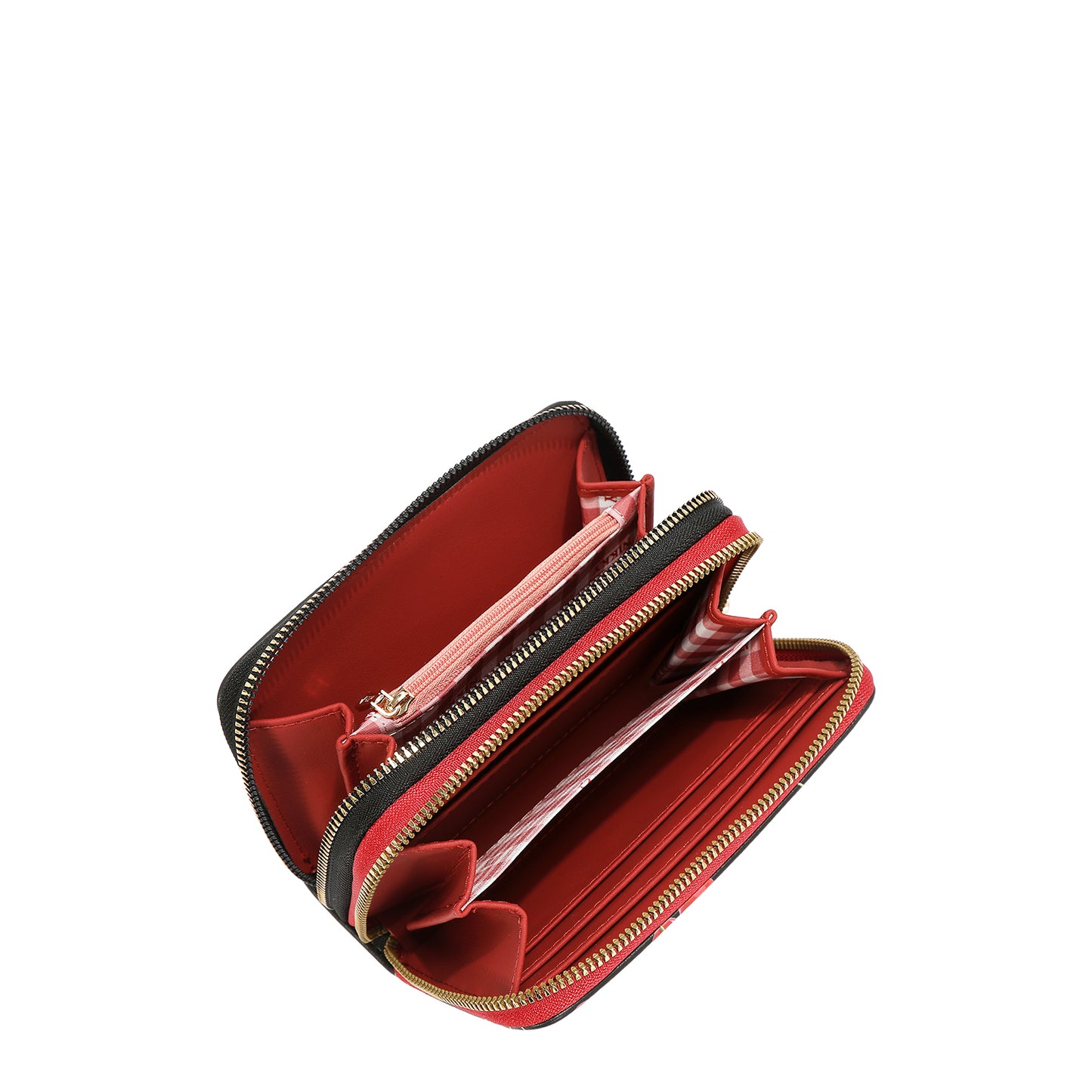 NIKKY MEDIUM DOUBLE ZIPPER WALLET - NK24003 CHERRY LIPS BLACK / SWEET GIRL / ESSENCE OF YOU / EIFFEL DREMAS / MEANT TO LOVE YOU / FAIRY TALE /  NOSTAGIA /