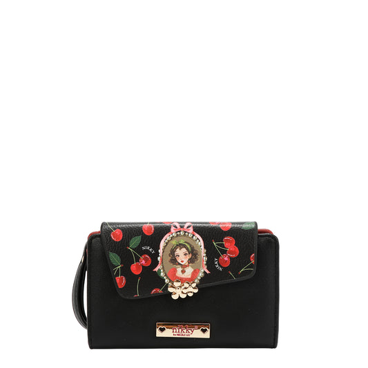 NIKKY SMALL BIFOLD WALLET - NK24005 CHERRY LIPS BLACK / SWEET GIRL / ESSENCE OF YOU / EIFFEL DREMAS / MEANT TO LOVE YOU / FAIRY TALE / NOSTALGIA