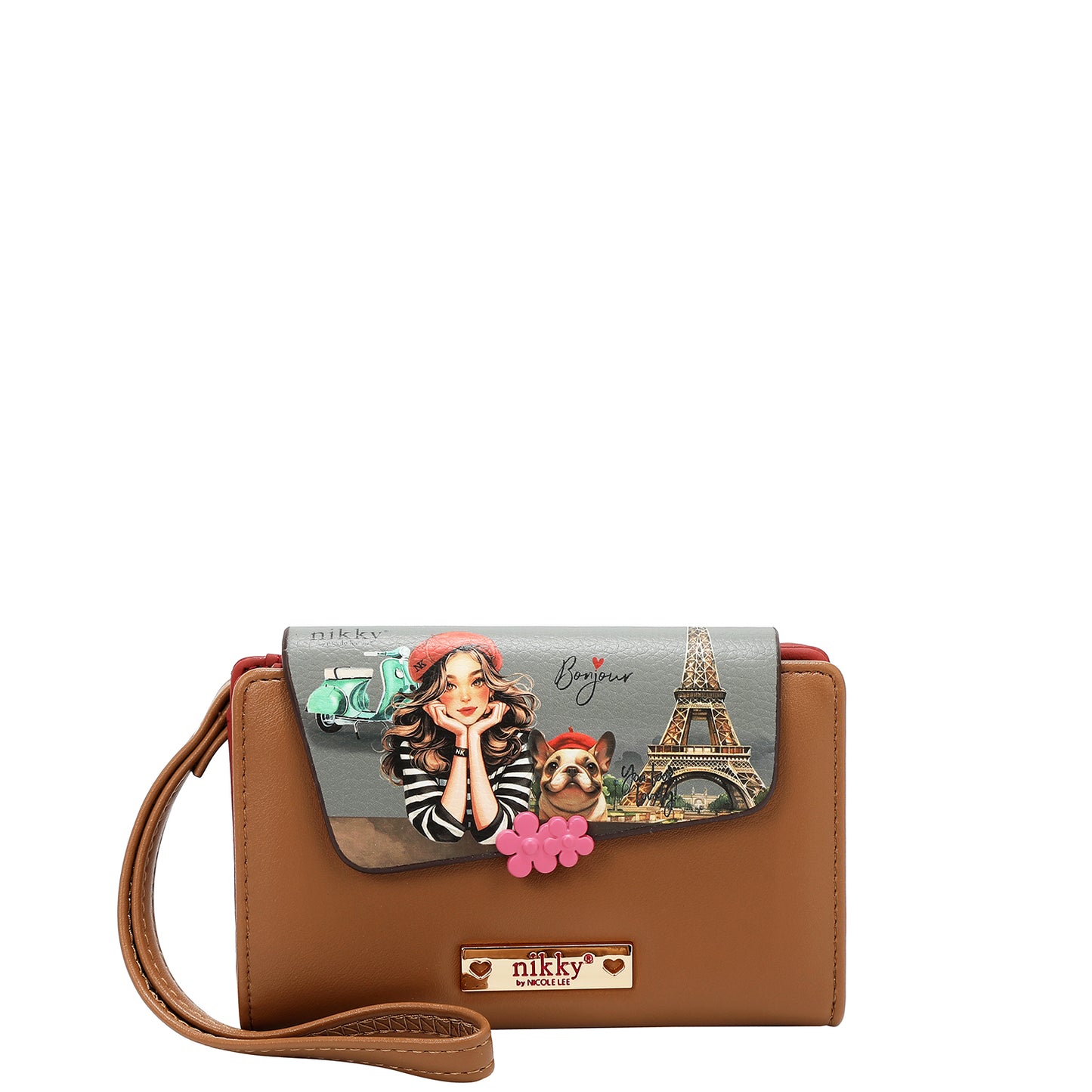 NIKKY SMALL BIFOLD WALLET - NK24005 CHERRY LIPS BLACK / SWEET GIRL / ESSENCE OF YOU / EIFFEL DREMAS / MEANT TO LOVE YOU / FAIRY TALE / NOSTALGIA