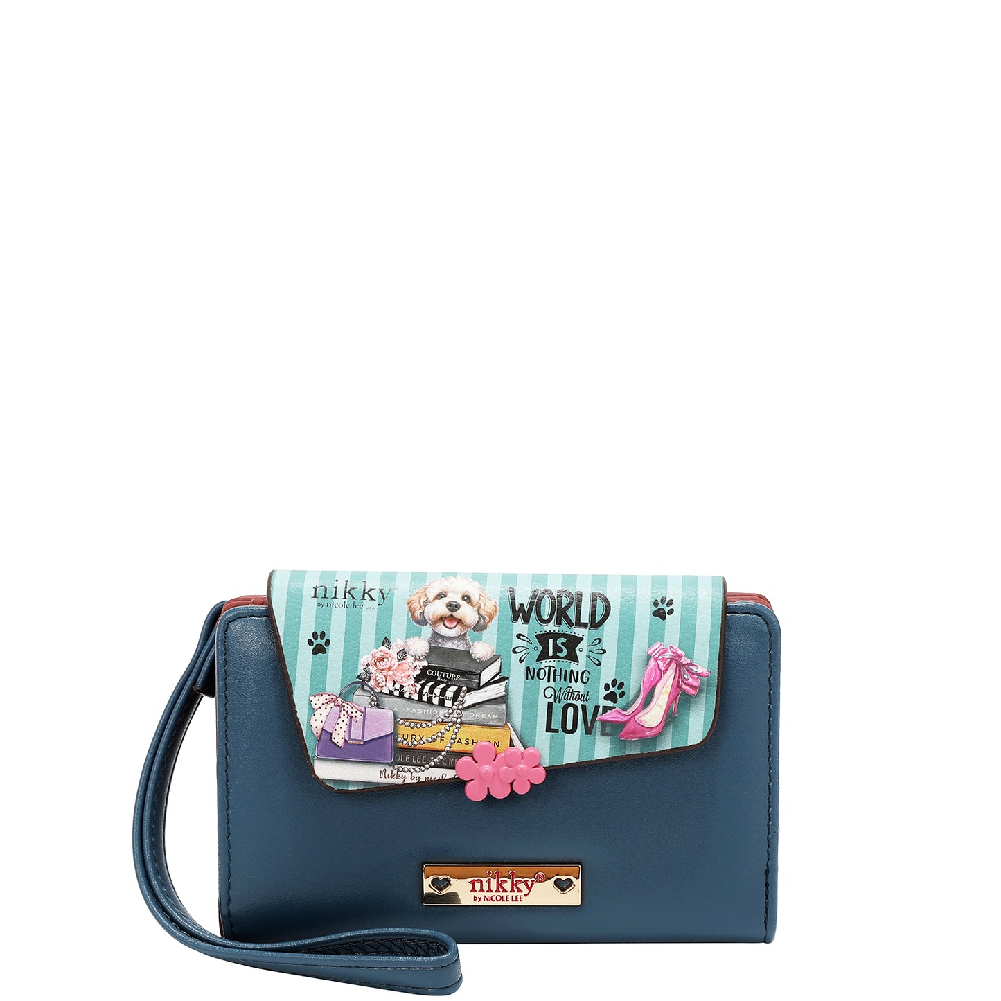 NIKKY SMALL BIFOLD WALLET - NK24005 CHERRY LIPS BLACK / SWEET GIRL / ESSENCE OF YOU / EIFFEL DREMAS / MEANT TO LOVE YOU / FAIRY TALE / NOSTALGIA
