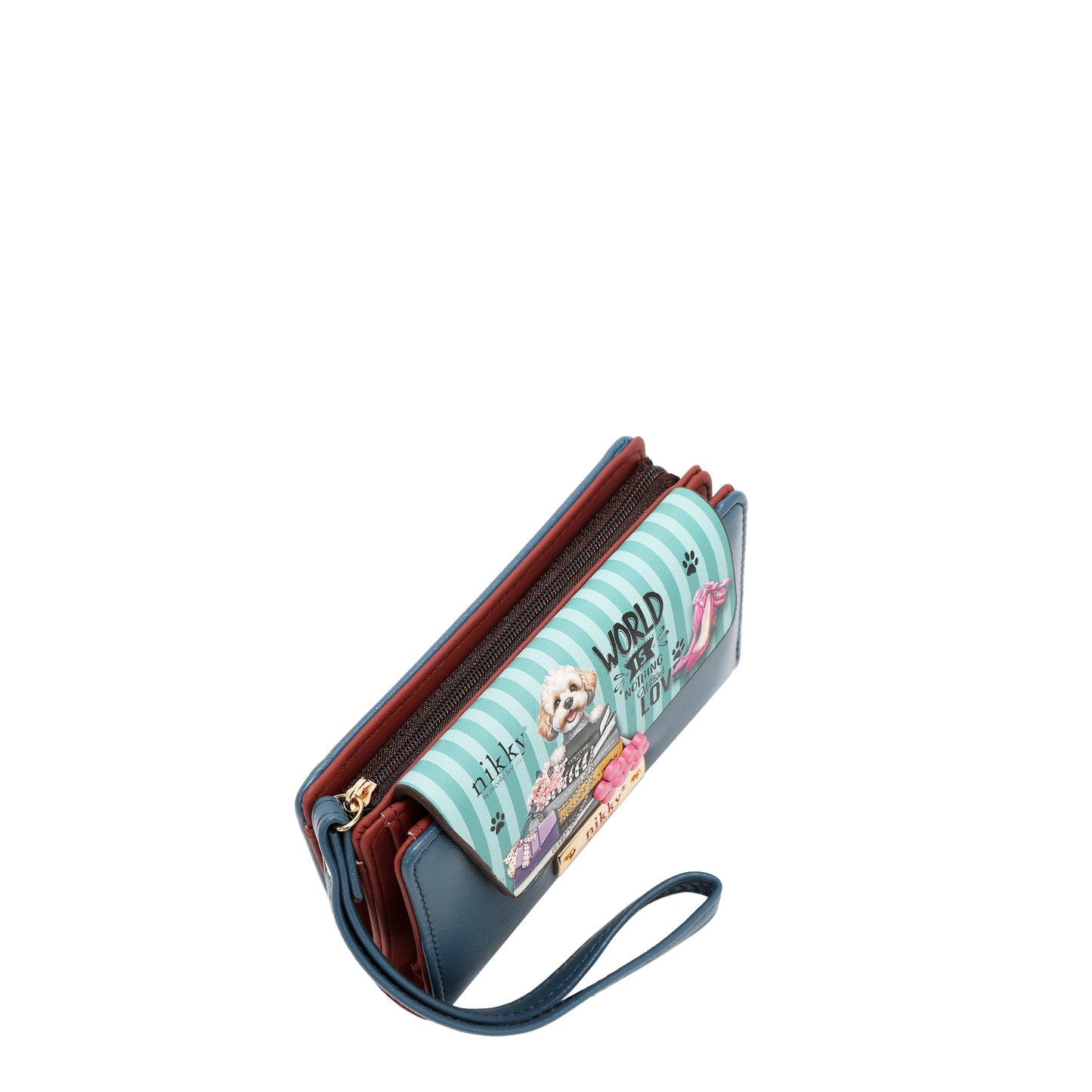 NIKKY SMALL BIFOLD WALLET - NK24005 CHERRY LIPS BLACK / SWEET GIRL / ESSENCE OF YOU / EIFFEL DREMAS / MEANT TO LOVE YOU / FAIRY TALE / NOSTALGIA