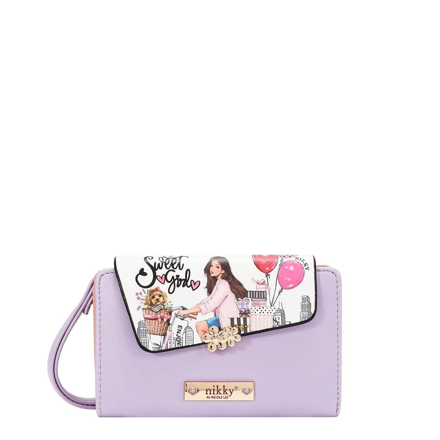 NIKKY SMALL BIFOLD WALLET - NK24005 CHERRY LIPS BLACK / SWEET GIRL / ESSENCE OF YOU / EIFFEL DREMAS / MEANT TO LOVE YOU / FAIRY TALE / NOSTALGIA