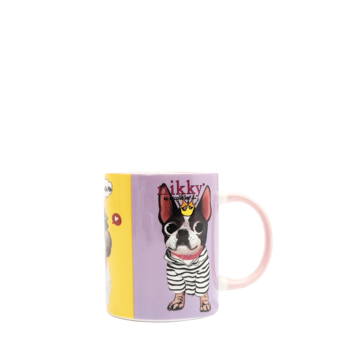 NIKKY CERAMIC MUG WITH BUNNY KEYCHAIN - NK24008 FLOWER DAY / I LIVE TO TRAVEL /  TRIO /  URBAN COFFEE DREAM /  BEST BUDDIES