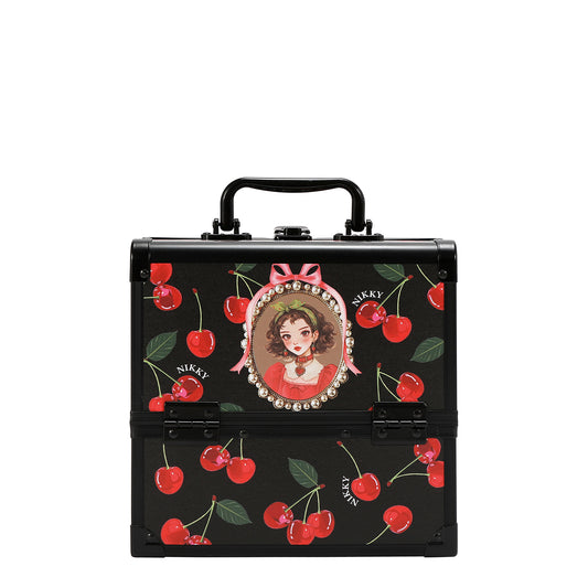 MULTI-TIER COSMETIC ORGANIZER CASE - NK25004 CERRY LIPS BLACK / SWEET GIRL / ESSENCE OF YOU / EIFFEL DREAMS /  MEANT TO LOVE YOU /  FAIRY TALE