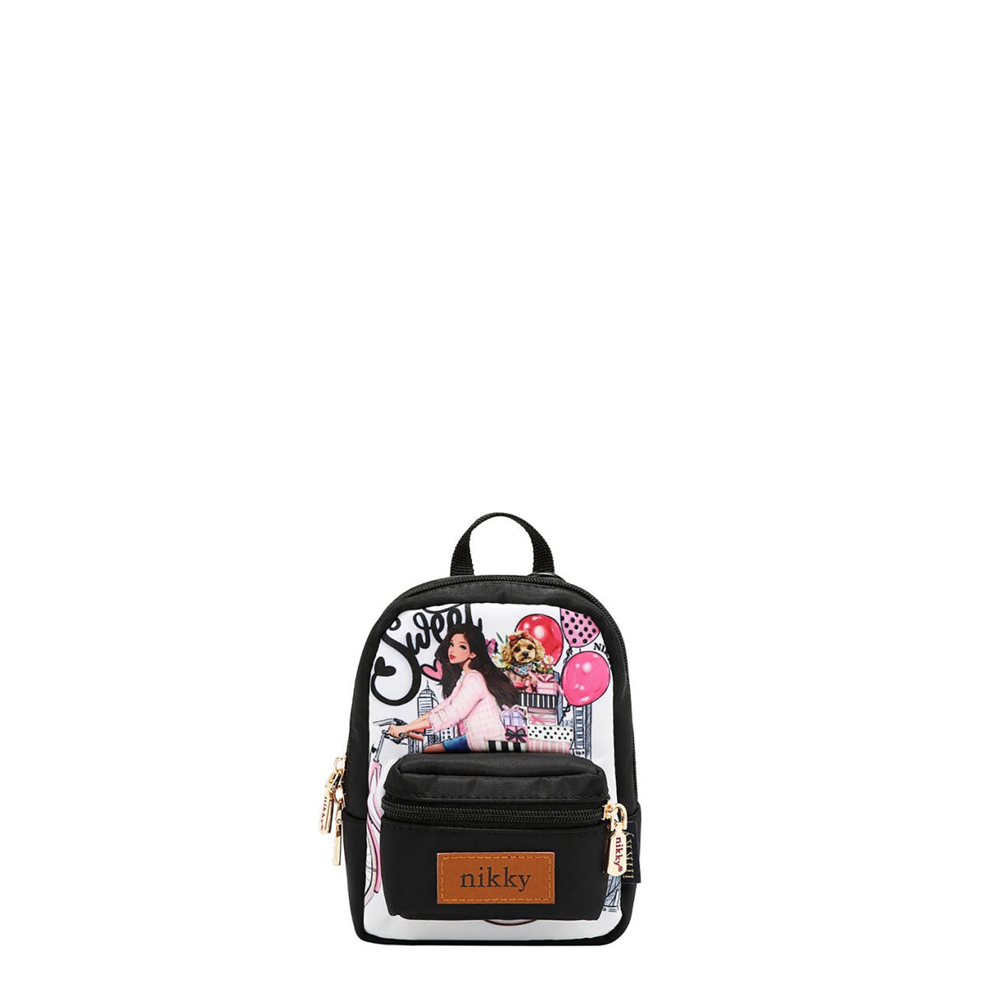 MINI BACKPACK COIN POUCH -  NK25005 CHERRY LIPS BLACK / SWEET GIRL / ESSENCE OFYOU / EIFFEL DREAMS / MEANT TO LOVE YOU / FAIRY TALE