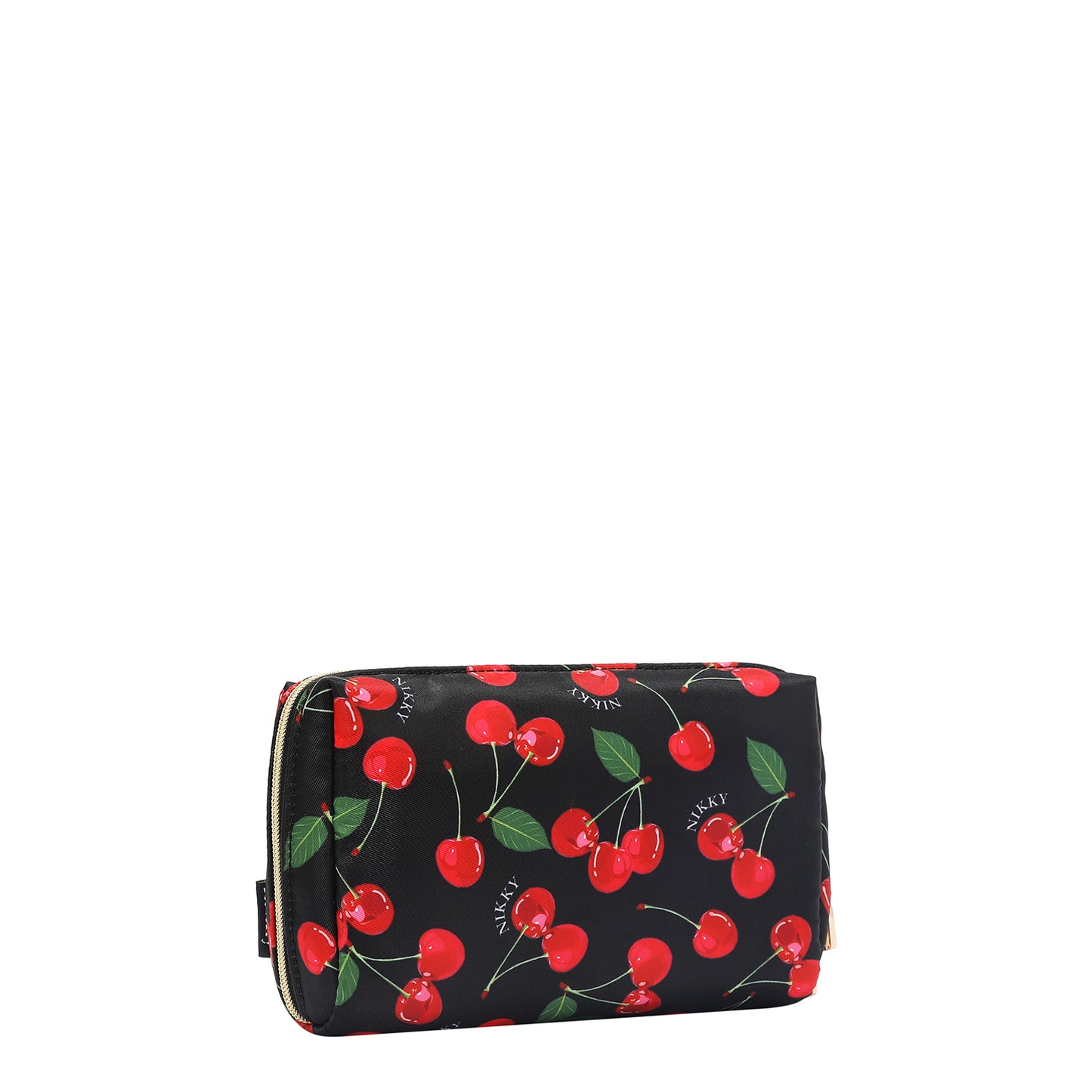 COSMETIC POUCH - NK25030 CHERRY LIPS BLACK / SWEET GIRL