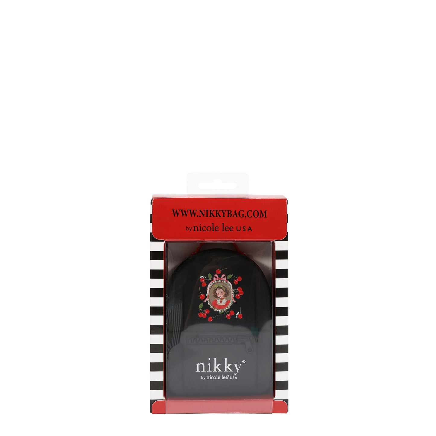 MINI SILICONE BACKPACK - NK25037 CHERRY LIPS BLACK