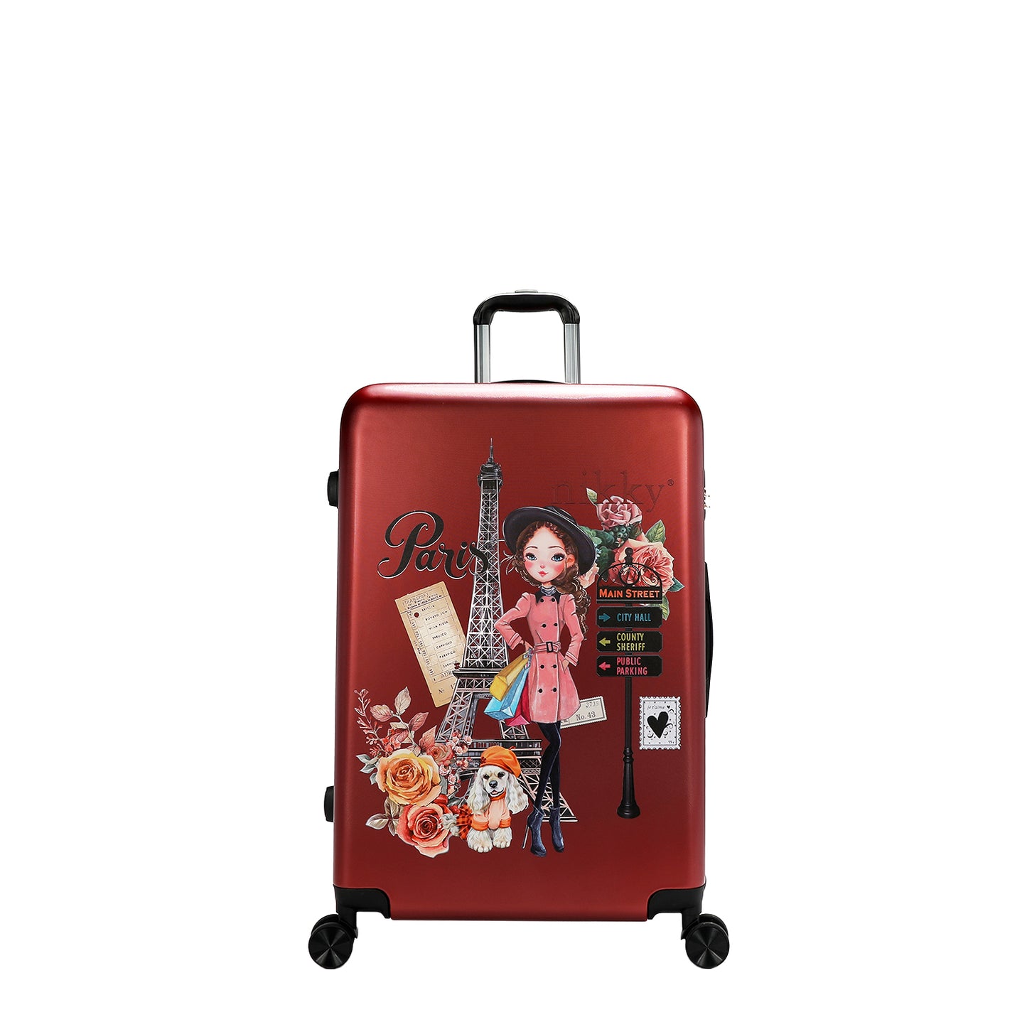 NIKKY HARDCASE 21" LUGGAGE - NKLG1520  NIKKYY WORLD /DREAMER /  STEP BY STEP /ONE HAPPY FAMILY / NIKKY GOES SHOPPING /CIEGA POR TI / NIKKY MAKES FRIENDS / EMILY GOES PARIS / PARTY KING /