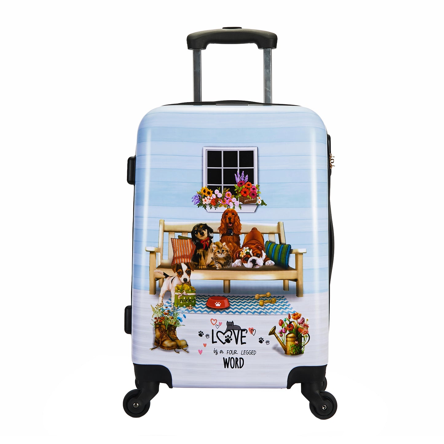 NIKKY HARDCASE 21" LUGGAGE - NKLG1520  NIKKYY WORLD /DREAMER /  STEP BY STEP /ONE HAPPY FAMILY / NIKKY GOES SHOPPING /CIEGA POR TI / NIKKY MAKES FRIENDS / EMILY GOES PARIS / PARTY KING /
