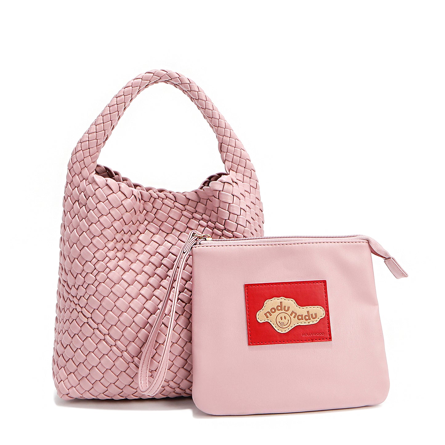 JUNI BAG WITH POUCH -NN1000 DUSTY PINK / SILVER / DUSTY BLUE / BLACK / WHITE