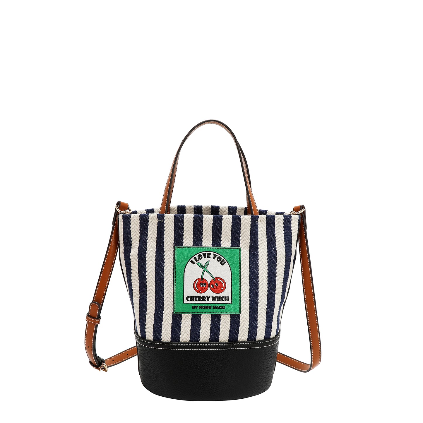 SOLANA BAG - BUCKET BAG -  NN1155 NAVY/ PINK / GREEN / CANDY