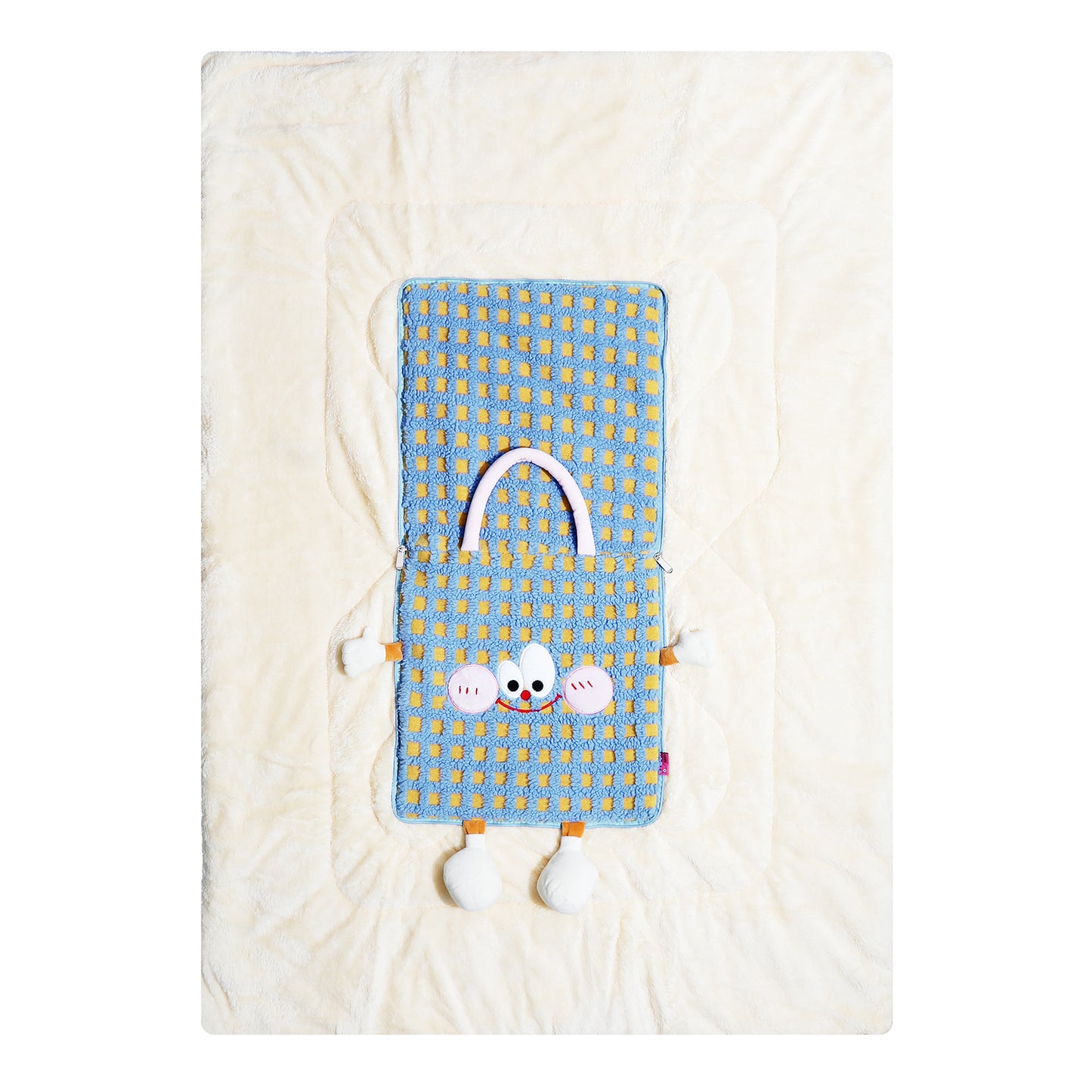 PALSY PILLOW BLANKET - NN2513 PURPLE / PIK / BLUE / YELLOW