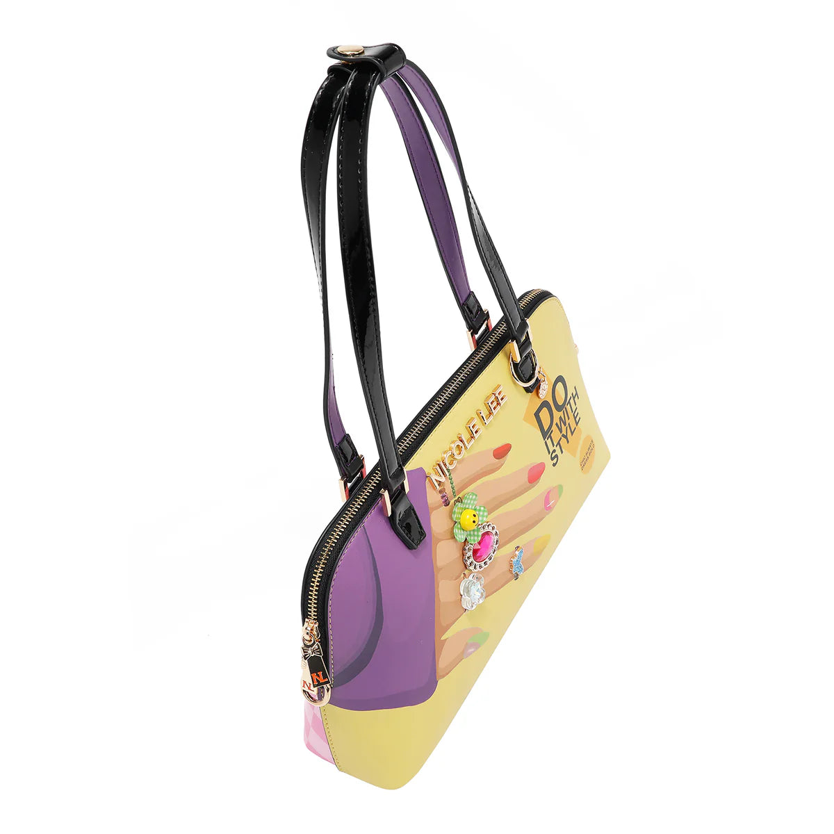NAIL POLISH DOME SHOULDER BAG - NP17248 NAIL POLISH
