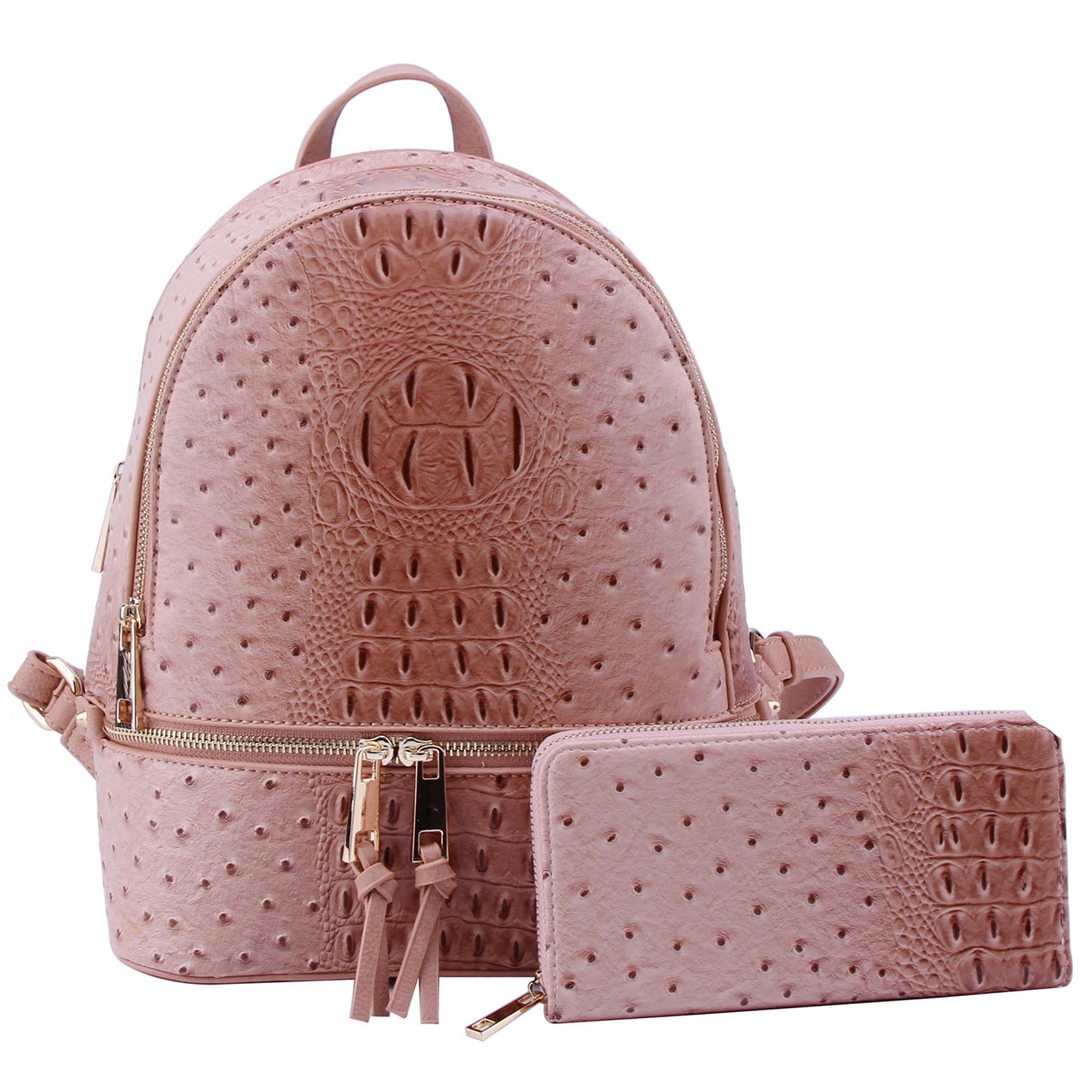 OS1062 Ostrich Croc 2-in-1 Backpack