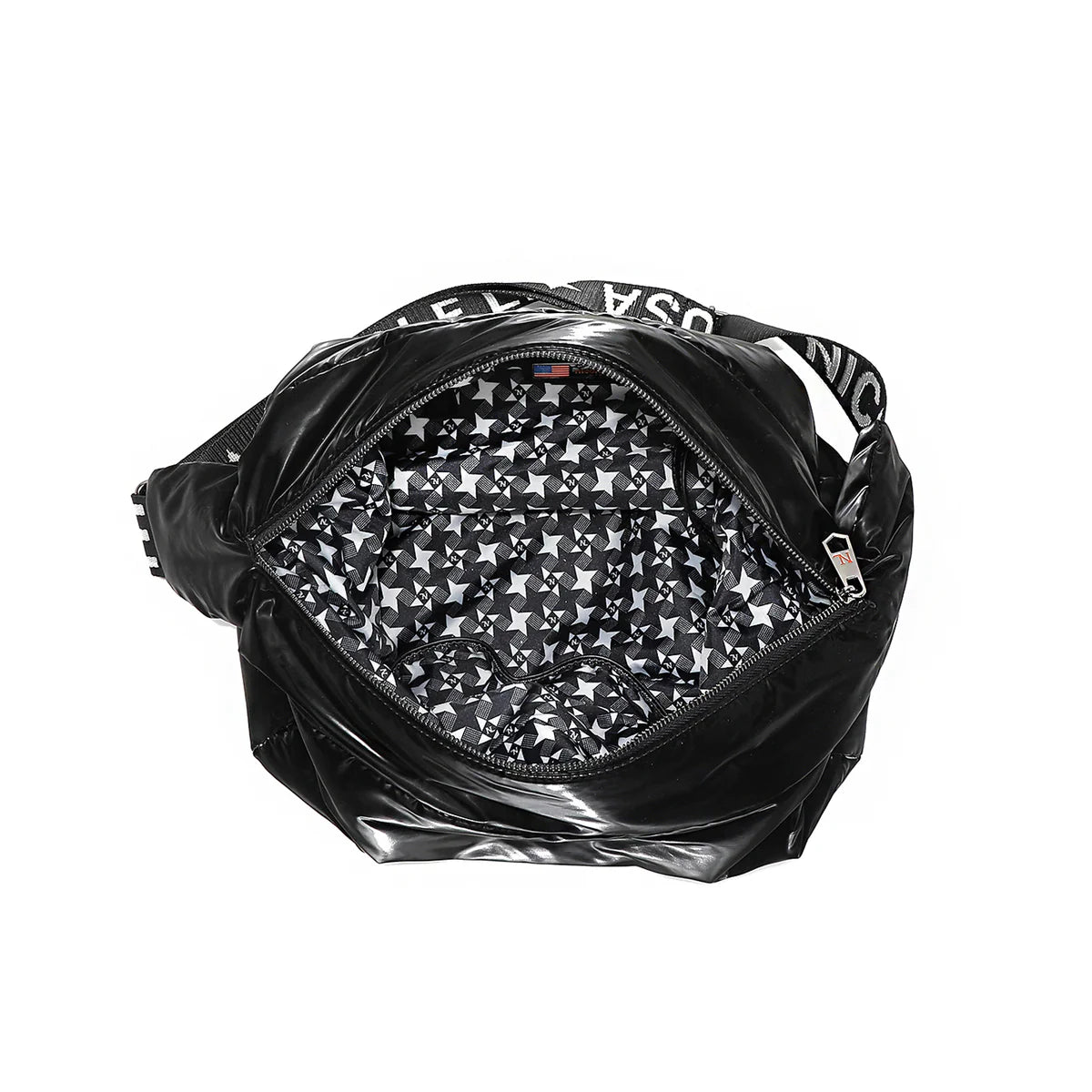 PUFFY LARGE SHOULDER BAG - P17012 BLACK
