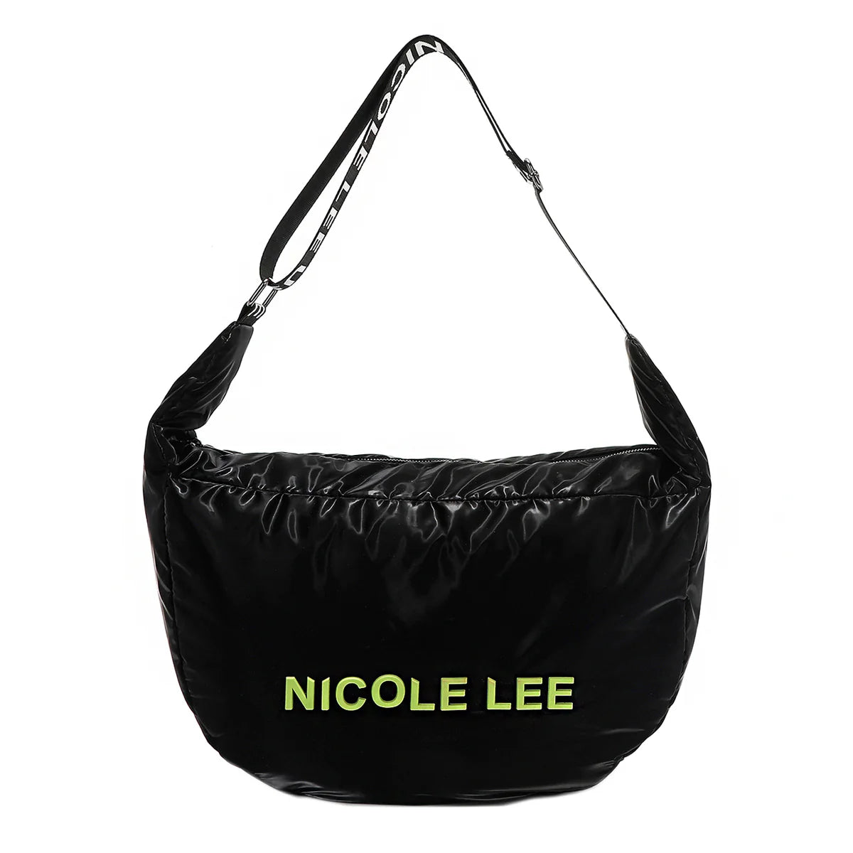 PUFFY LARGE SHOULDER BAG - P17012 BLACK