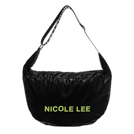 PUFFY LARGE SHOULDER BAG - P17012 BLACK