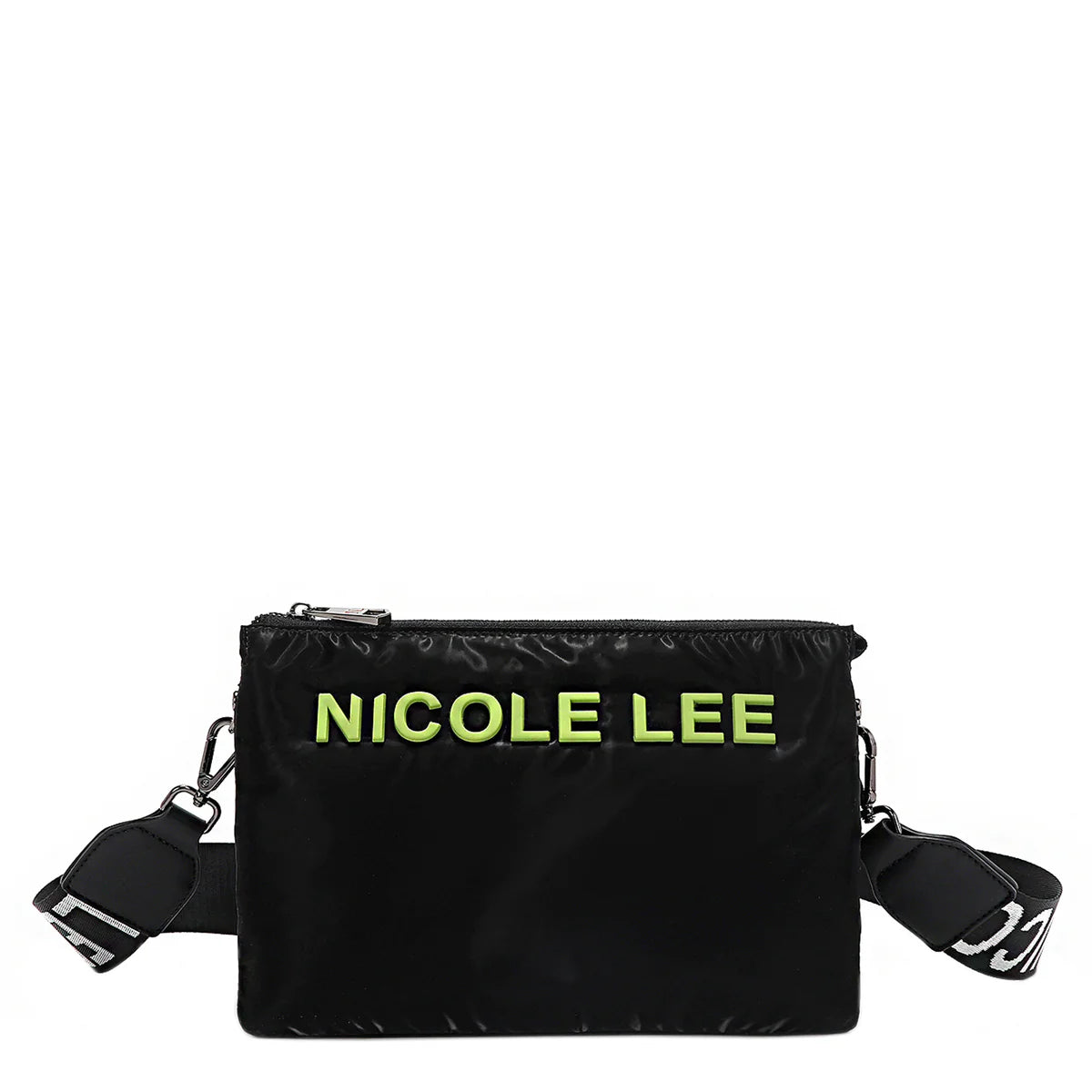 PUFFY ZIP CROSSBODY - P17013 BLACK
