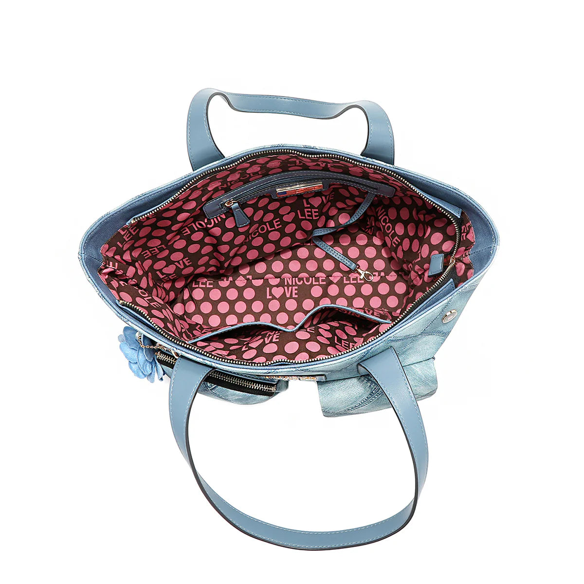 BLUE FLOWER SATCHEL - P17090 BLUE