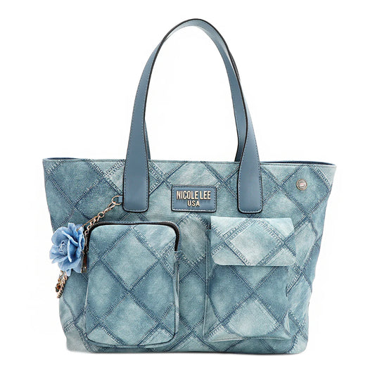 BLUE FLOWER SATCHEL - P17090 BLUE