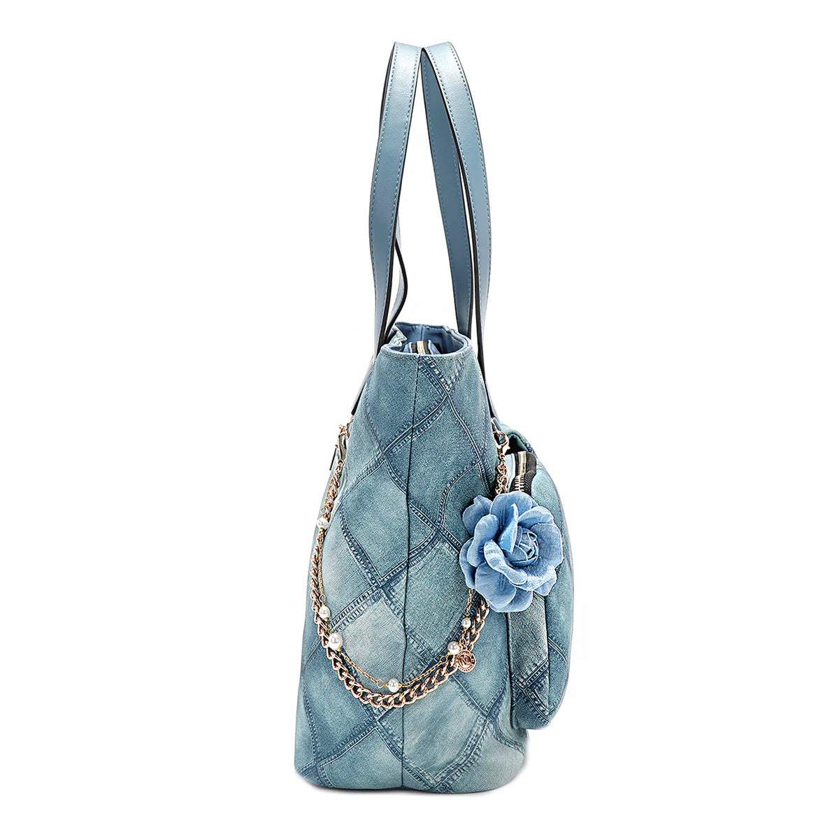 BLUE FLOWER SATCHEL - P17090 BLUE