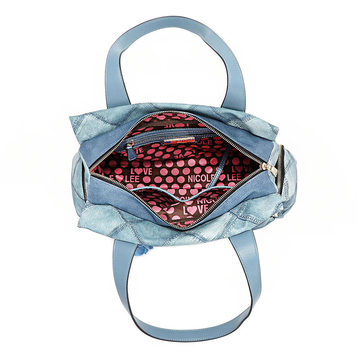 BLUE FLOWER HANDBAG - P17091 BLUE