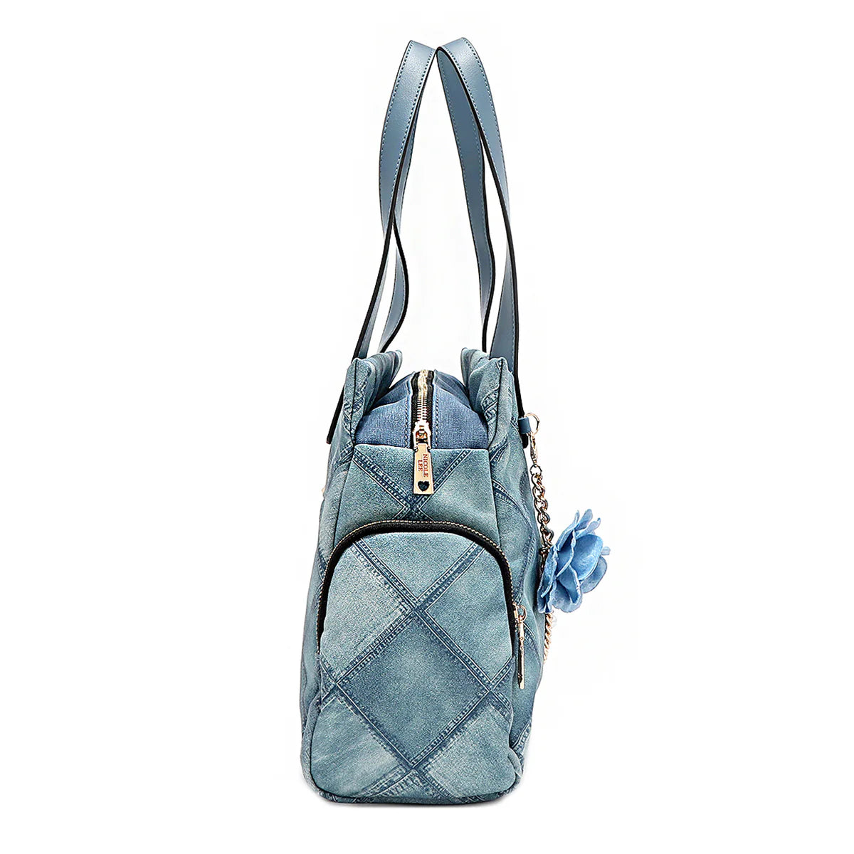 BLUE FLOWER HANDBAG - P17091 BLUE