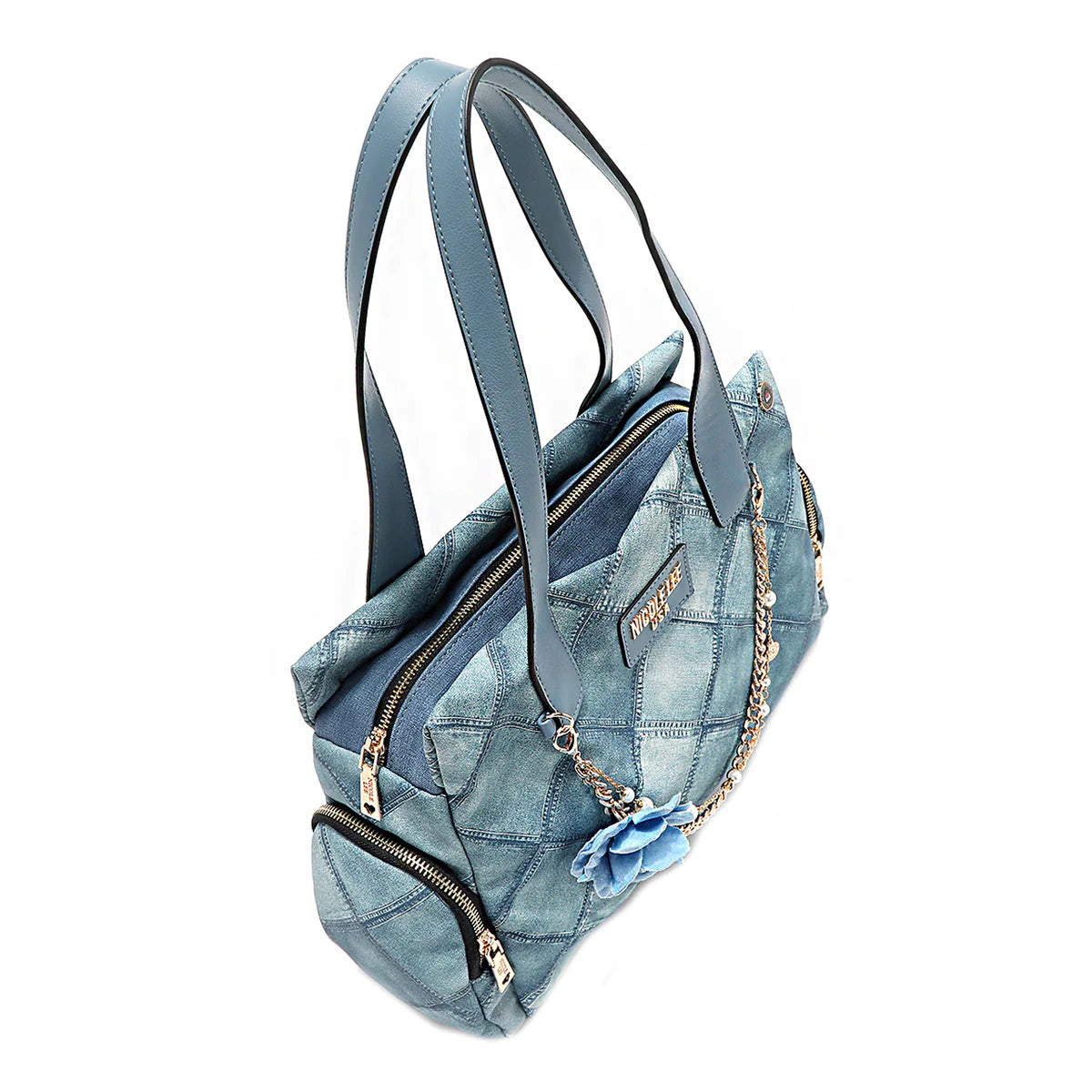 BLUE FLOWER HANDBAG - P17091 BLUE