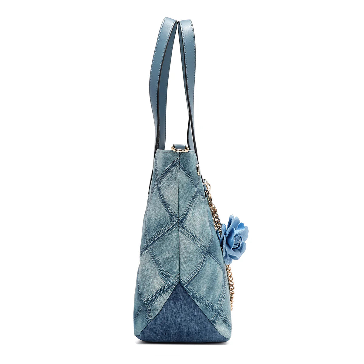 BLUE FLOWER TOTE - P17093 BLUE