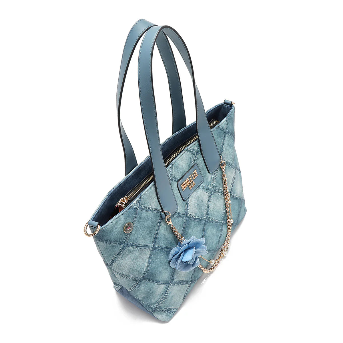 BLUE FLOWER TOTE - P17093 BLUE