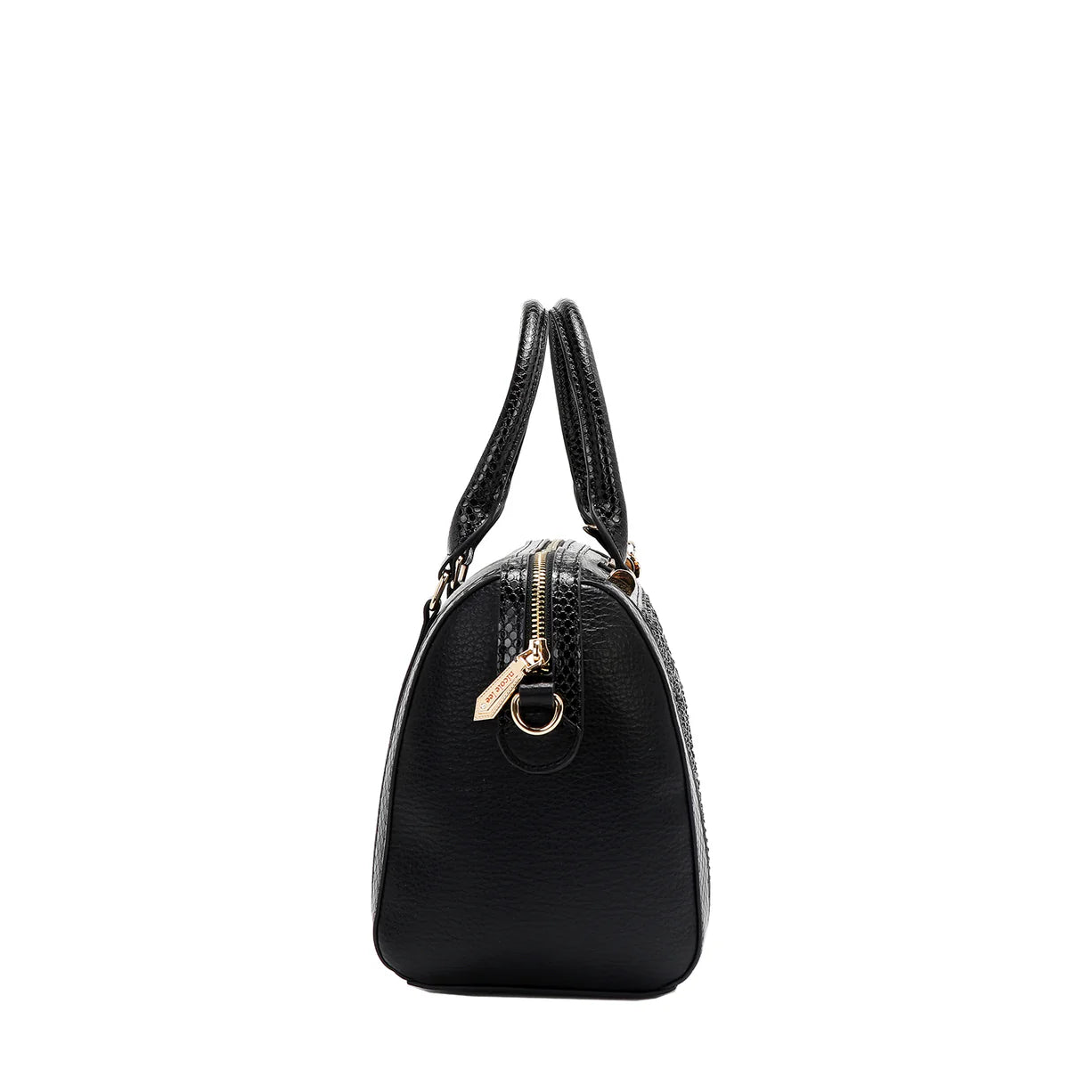 LACE BOSTON BAG -  P17094 BLACK