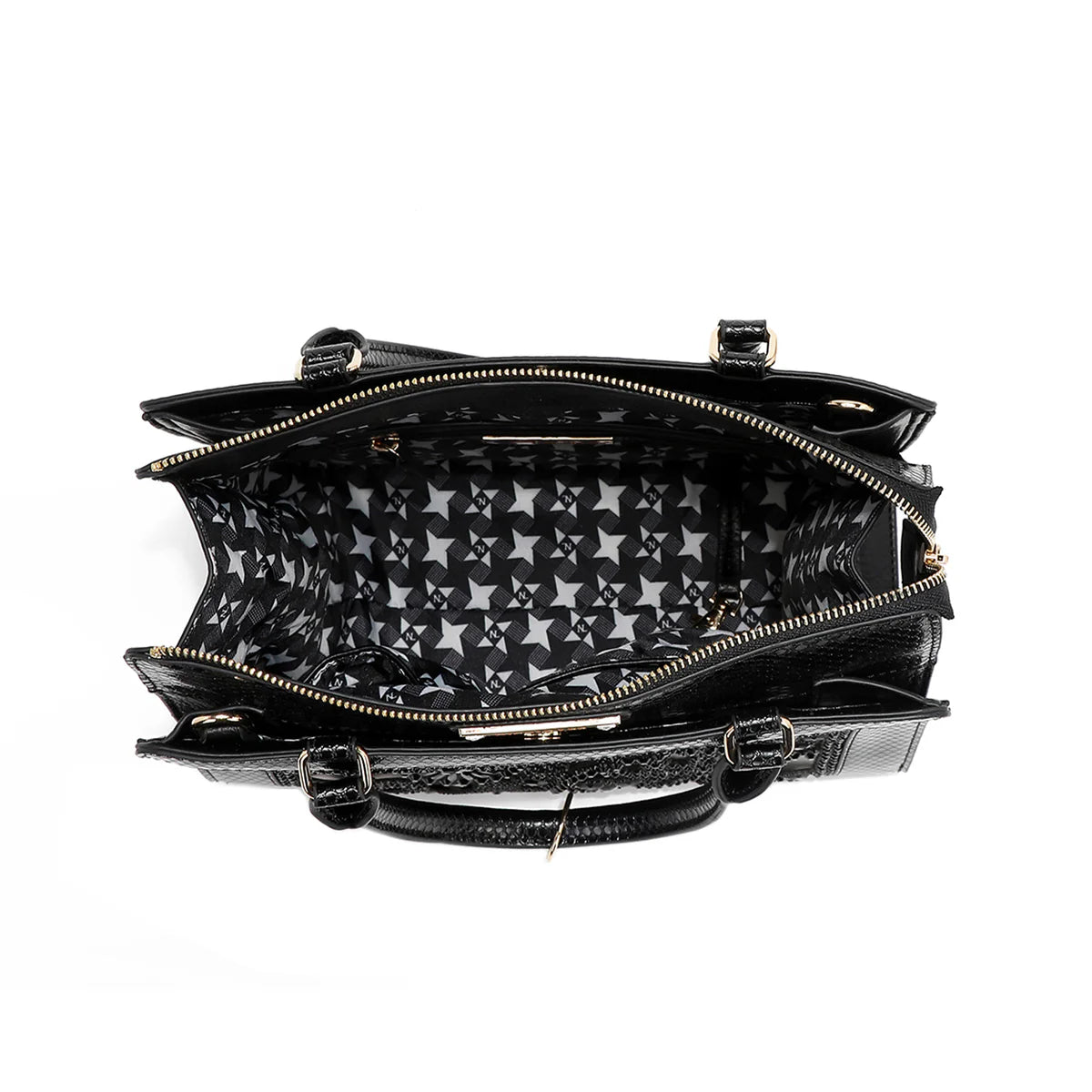 LACE SATCHEL - P17097 BLACK