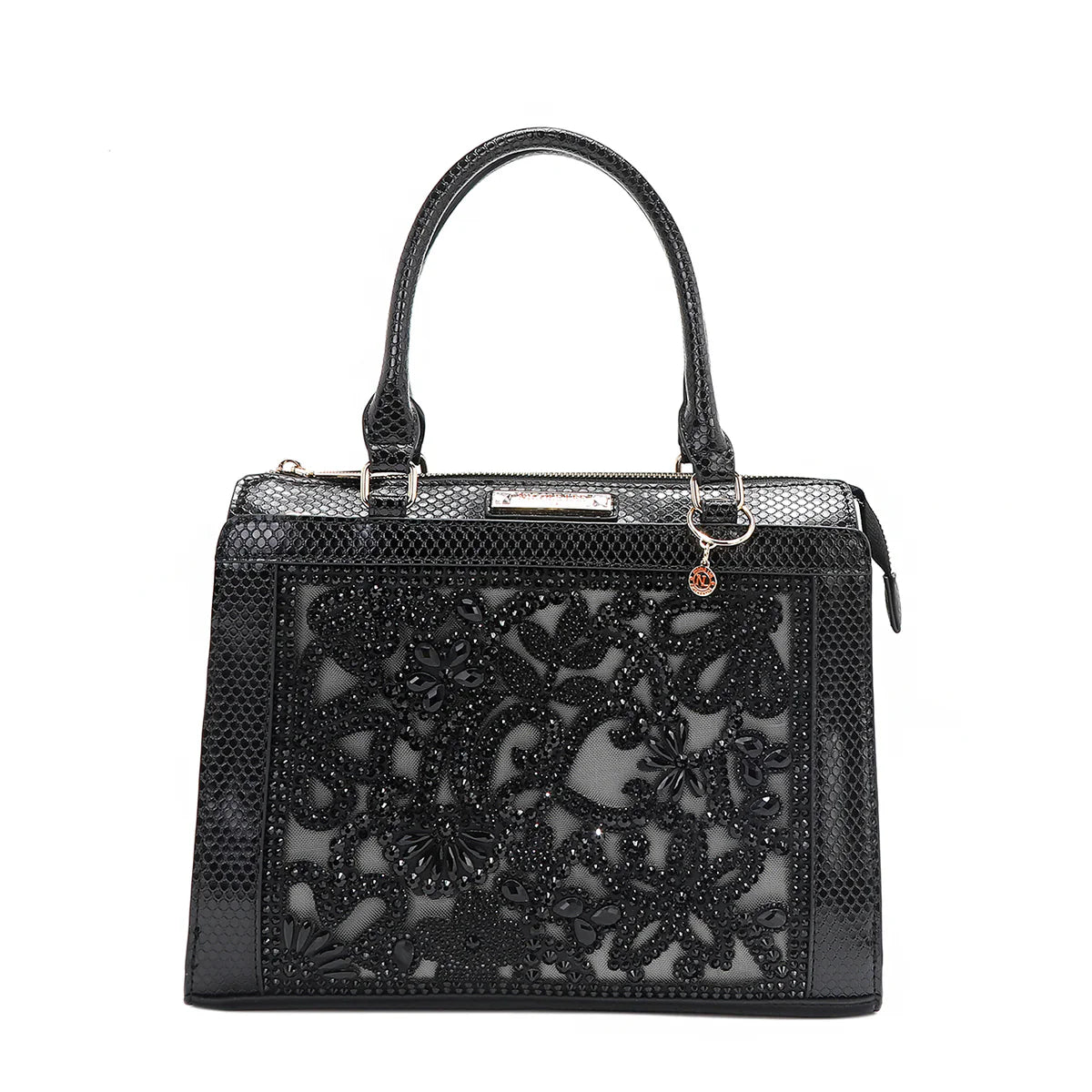 LACE SATCHEL - P17097 BLACK