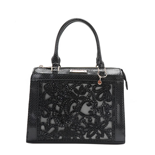 LACE SATCHEL - P17097 BLACK