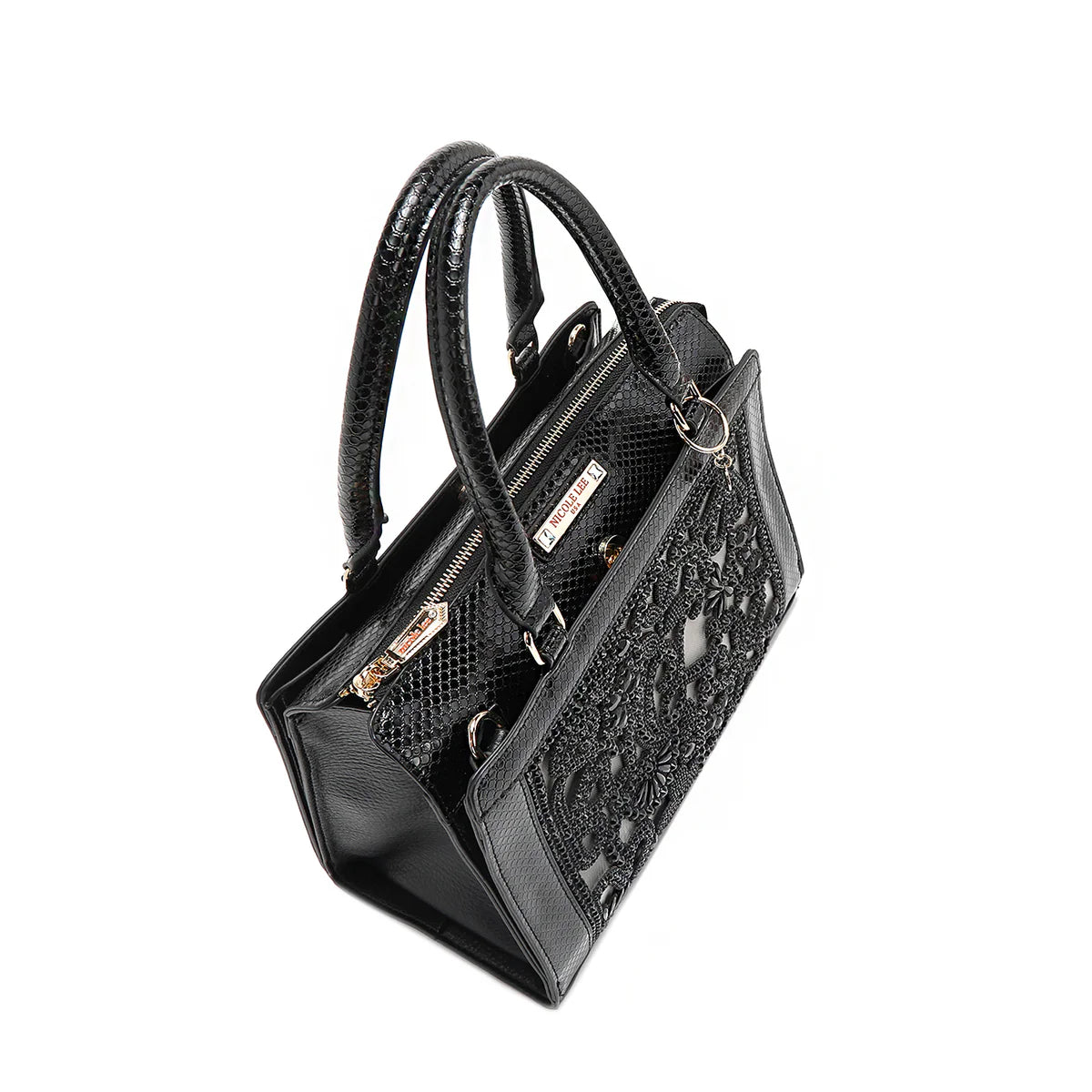 LACE SATCHEL - P17097 BLACK