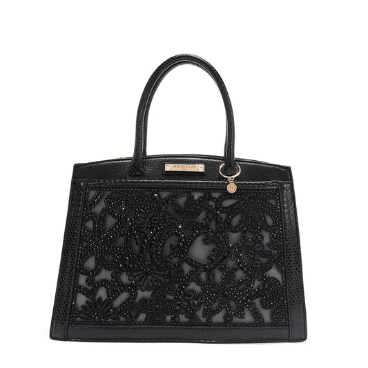 LACE HANDBAG - P17098 BLACK
