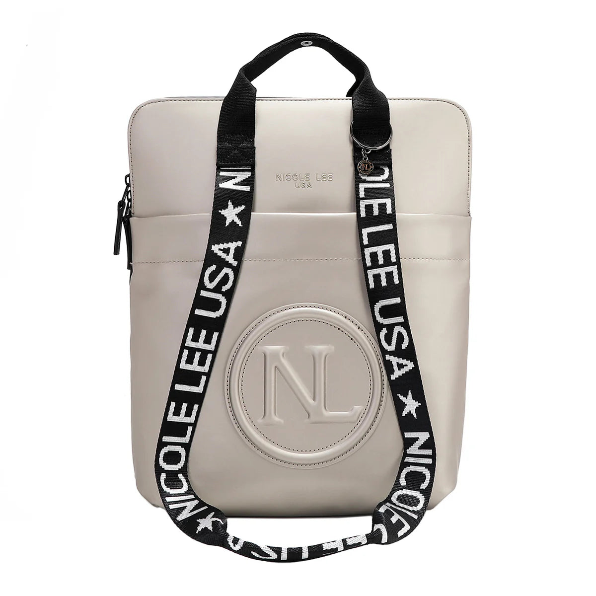 LARGE SLIM LAPTOP BAG -  P17147 BLACK / CHAMPAGNE SILVER / LIGHT GRAY / NUDE / MATALLIC GRAY