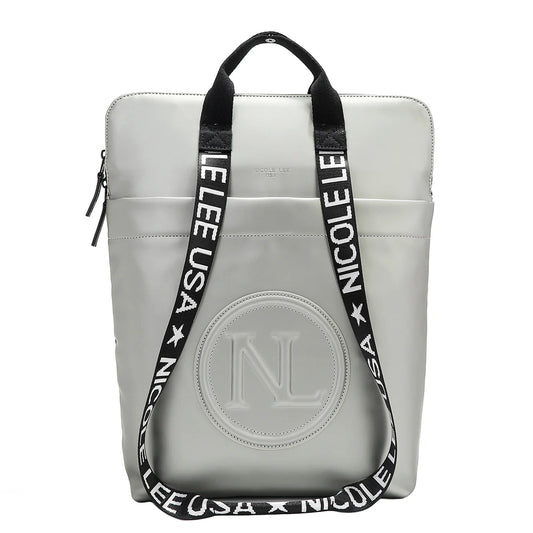 LARGE SLIM LAPTOP BAG -  P17147 BLACK / CHAMPAGNE SILVER / LIGHT GRAY / NUDE / MATALLIC GRAY