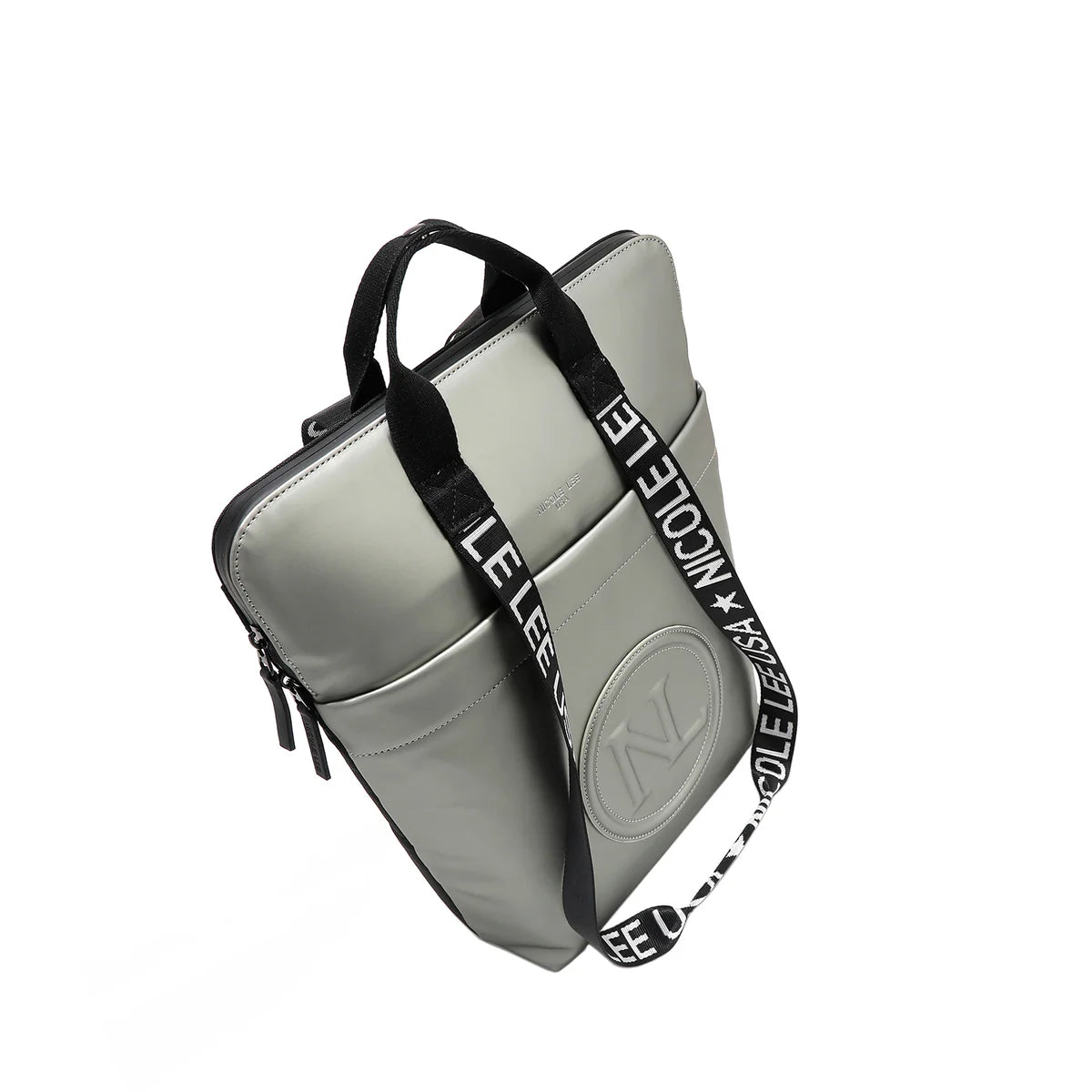 SLIM LAPTOP BAG - P17148 BLACK / METALLIC GRAY / CHAMPAGN SILVER / LIGHT GRAY / NUDE