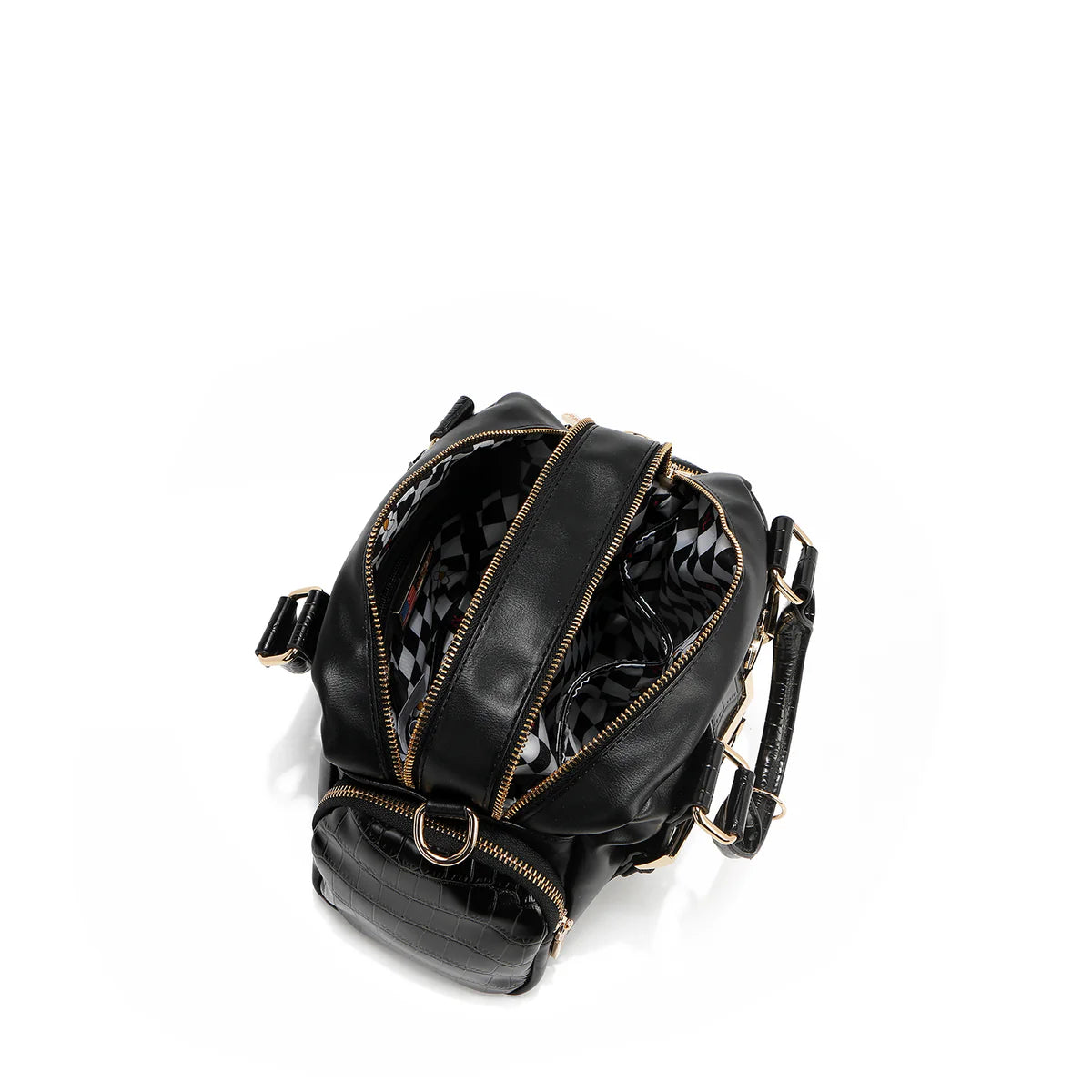 CALISTA MULTI POCKET HANDBAG - P17201 GOLD / NUDE / SILVER / BLACK