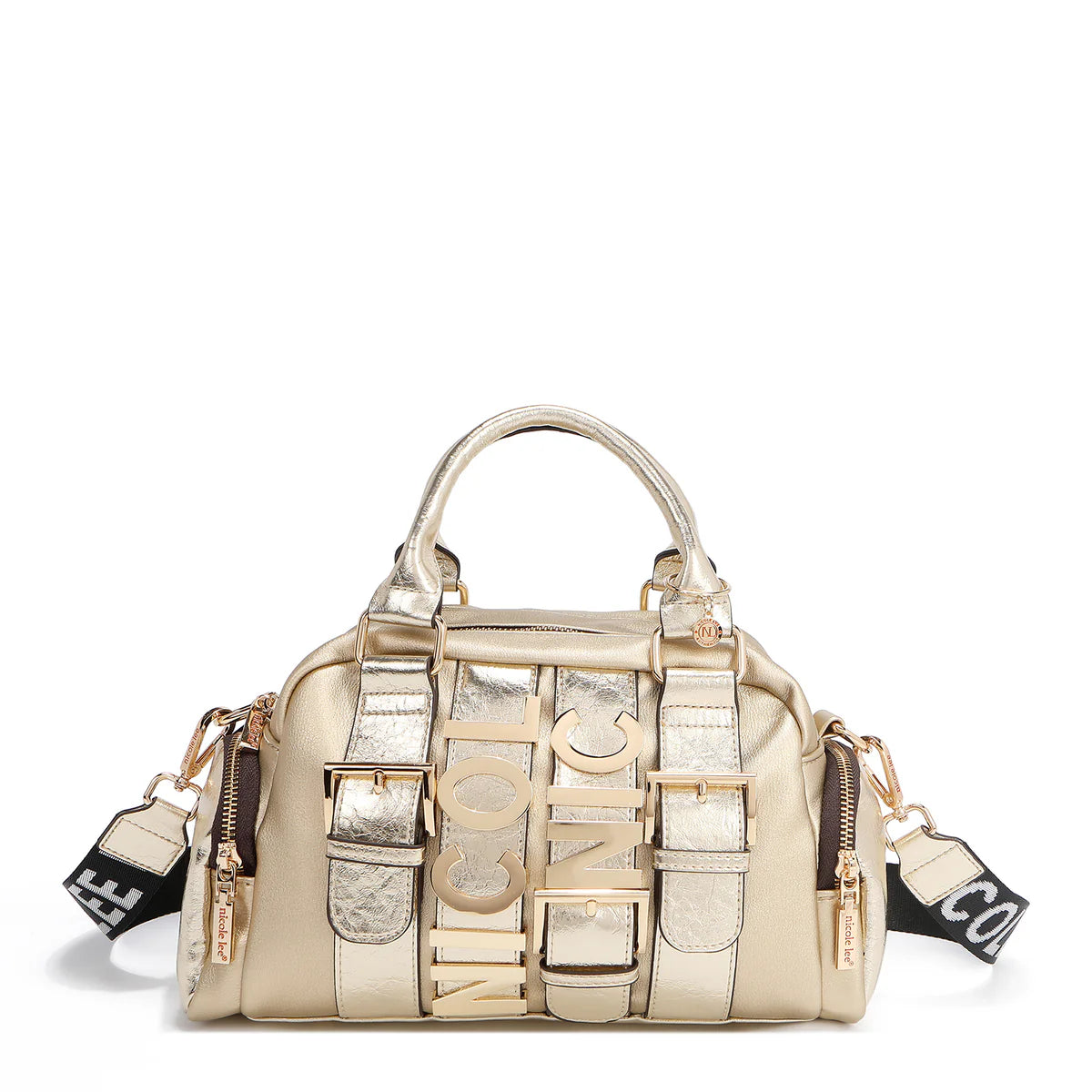 CALISTA MULTI POCKET HANDBAG - P17201 GOLD / NUDE / SILVER / BLACK